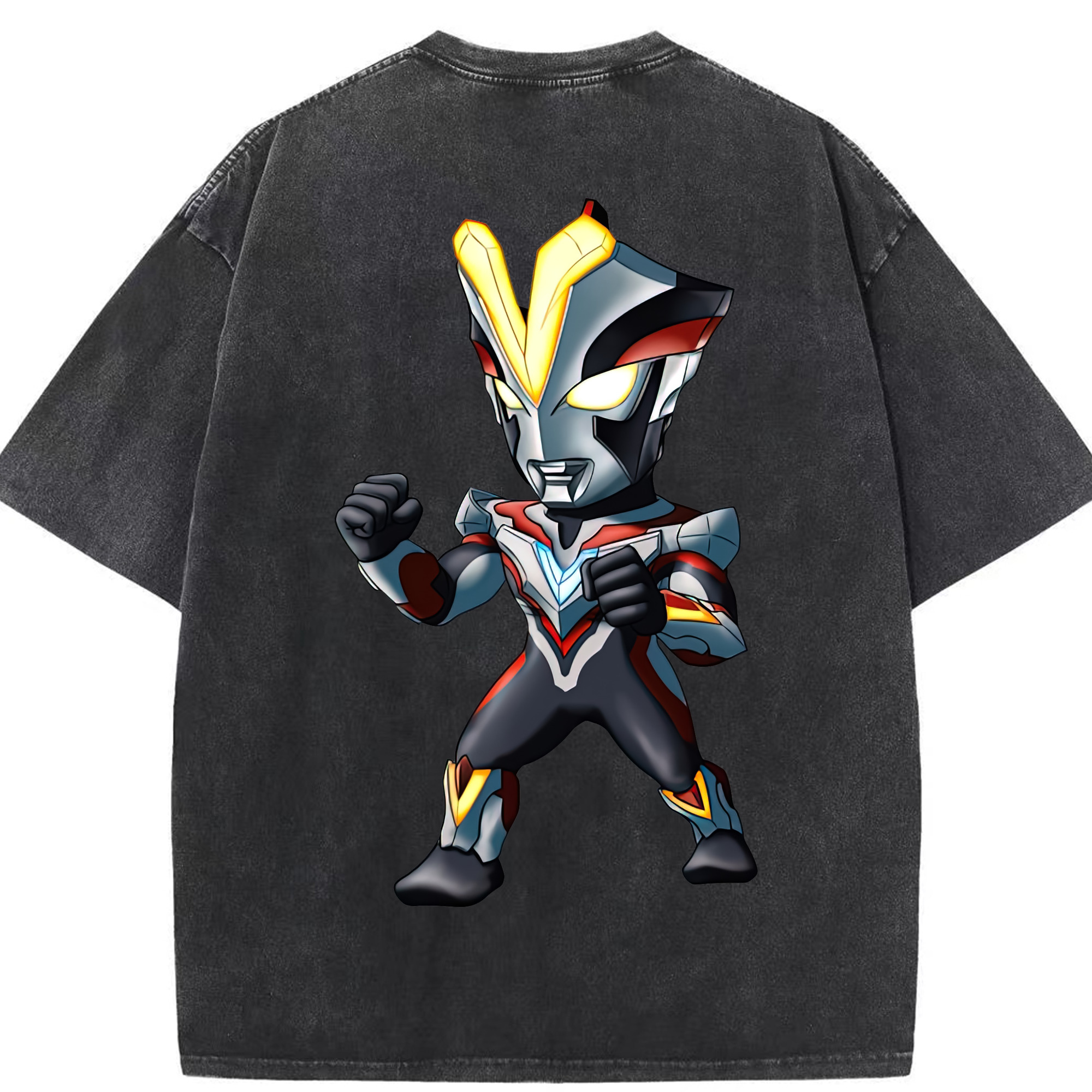 （画像用） ウルトラマン Ultraman 綿100% ヴィンテージ風 半袖Tシャツ（背面プリント）