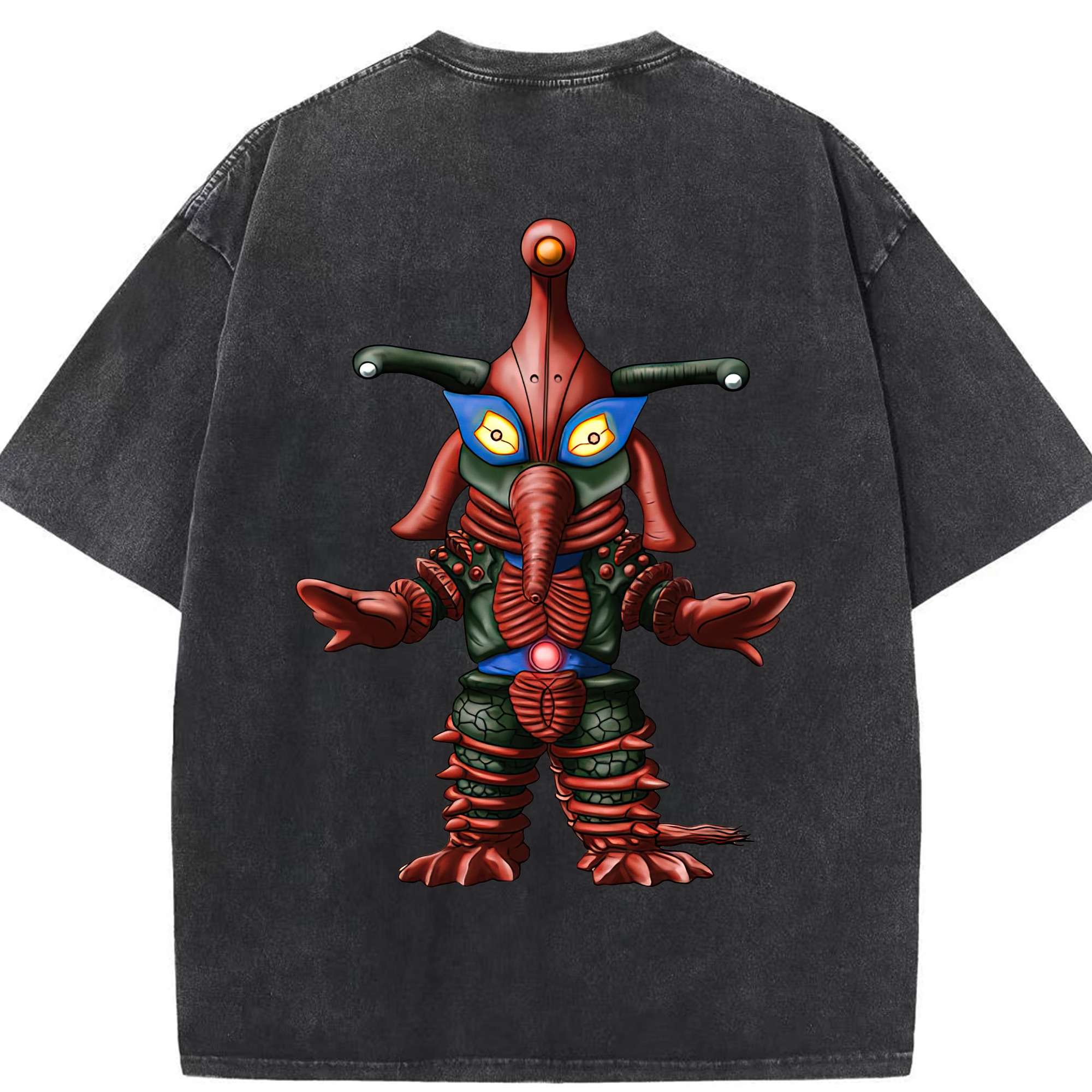 （画像用） ウルトラマン Ultraman 綿100% ヴィンテージ風 半袖Tシャツ（背面プリント）
