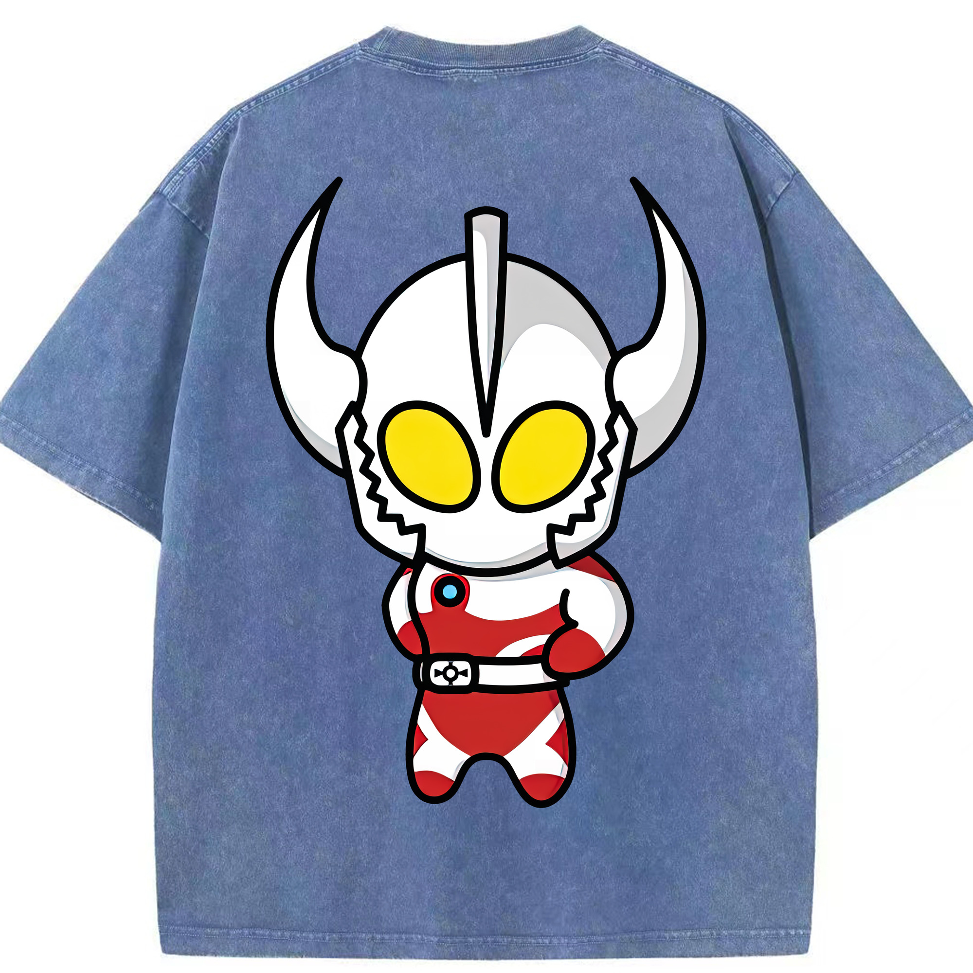 （画像用） ウルトラマン Ultraman 綿100% ヴィンテージ風 半袖Tシャツ（背面プリント）