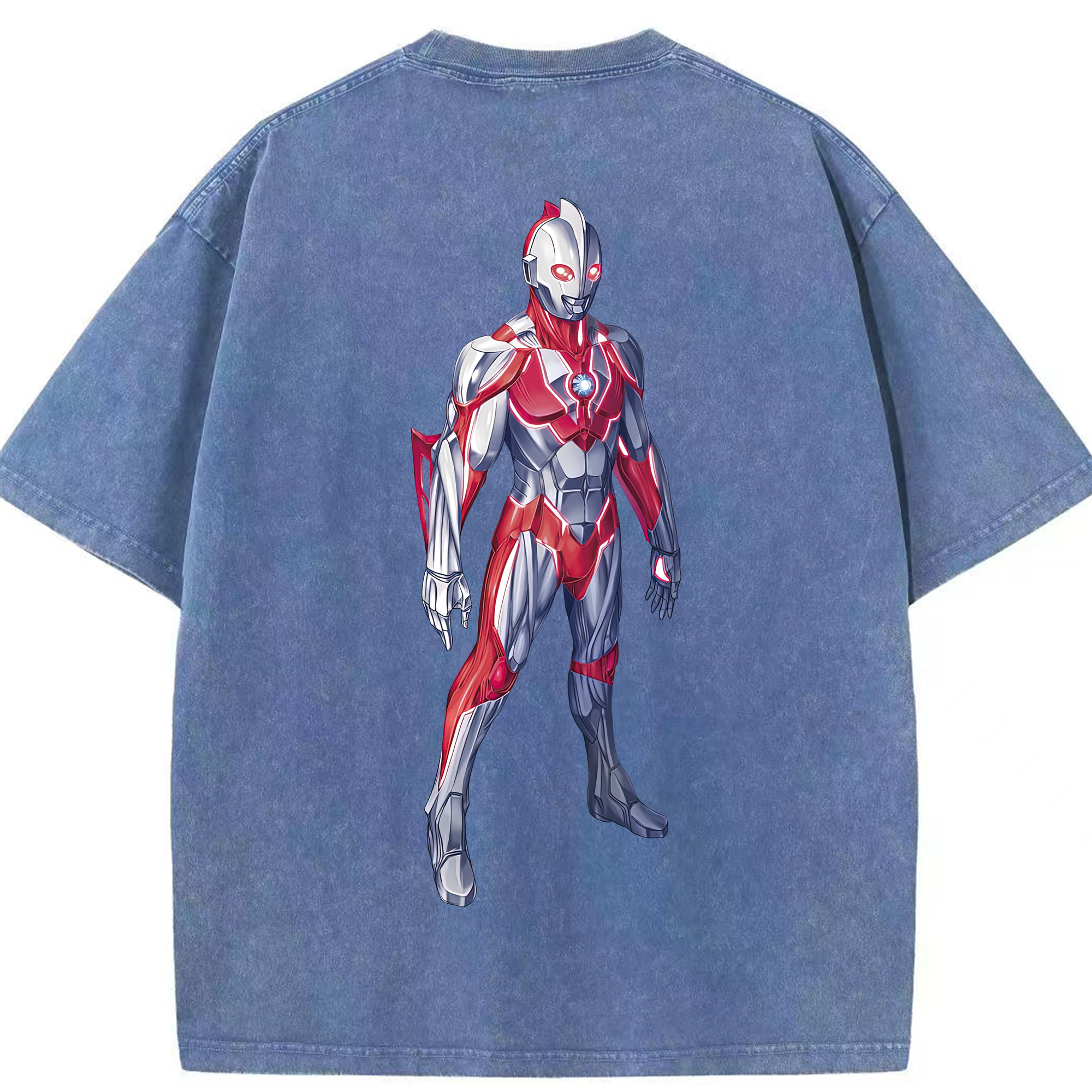 （画像用） ウルトラマン Ultraman 綿100% ヴィンテージ風 半袖Tシャツ（背面プリント）