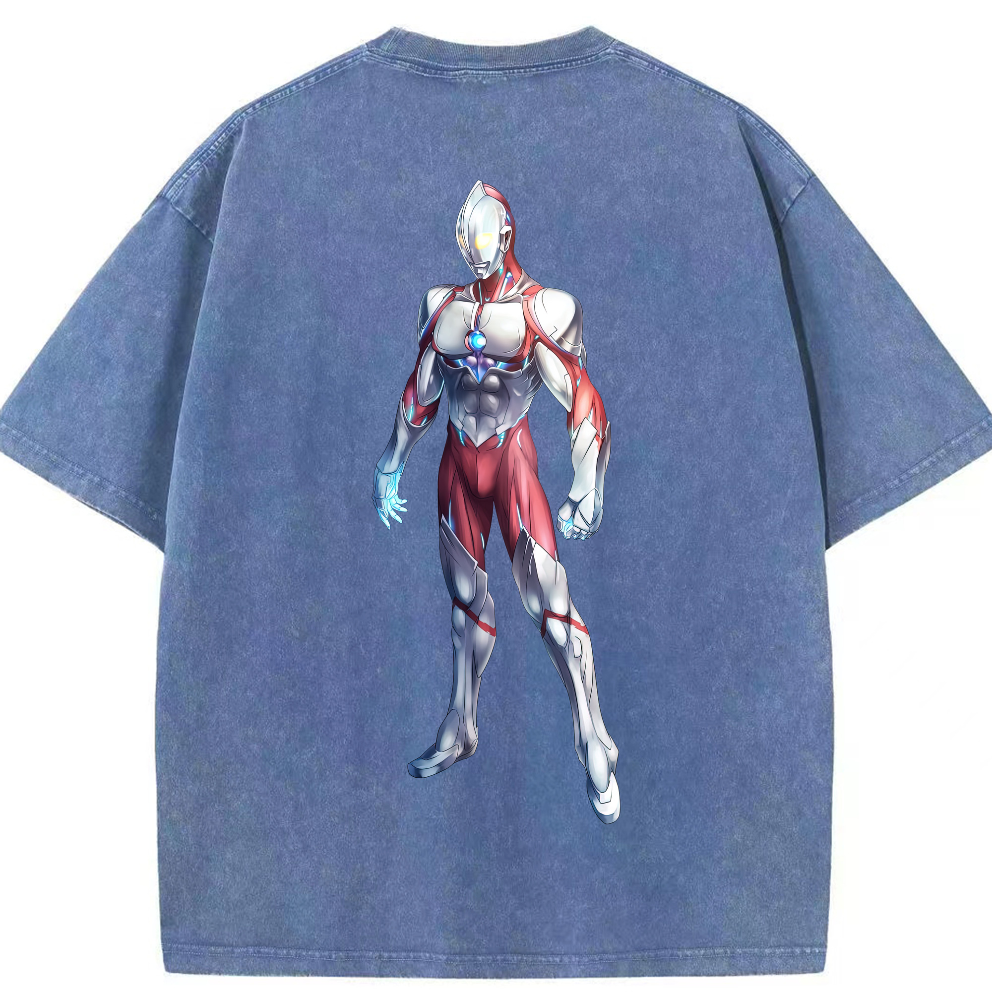 （画像用） ウルトラマン Ultraman 綿100% ヴィンテージ風 半袖Tシャツ（背面プリント）