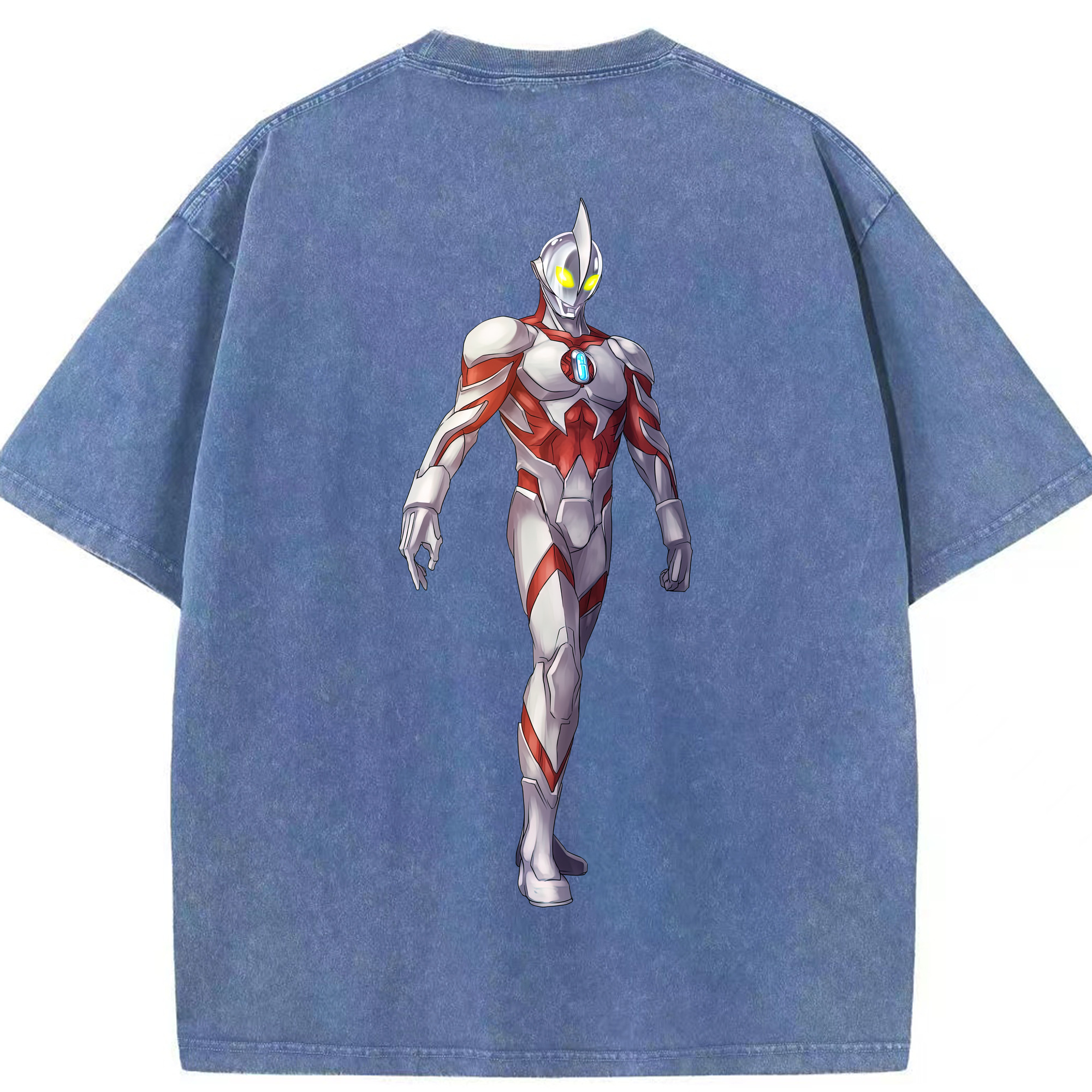（画像用） ウルトラマン Ultraman 綿100% ヴィンテージ風 半袖Tシャツ（背面プリント）