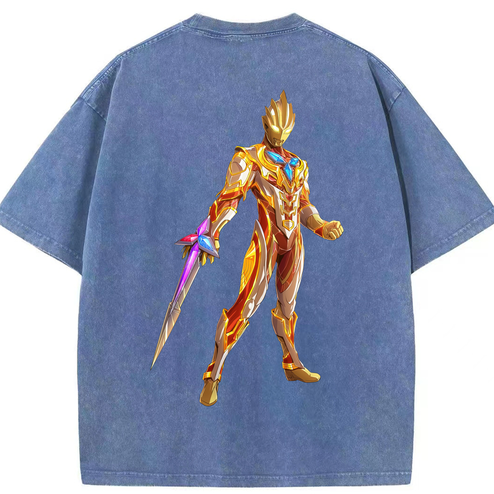 （画像用） ウルトラマン Ultraman 綿100% ヴィンテージ風 半袖Tシャツ（背面プリント）