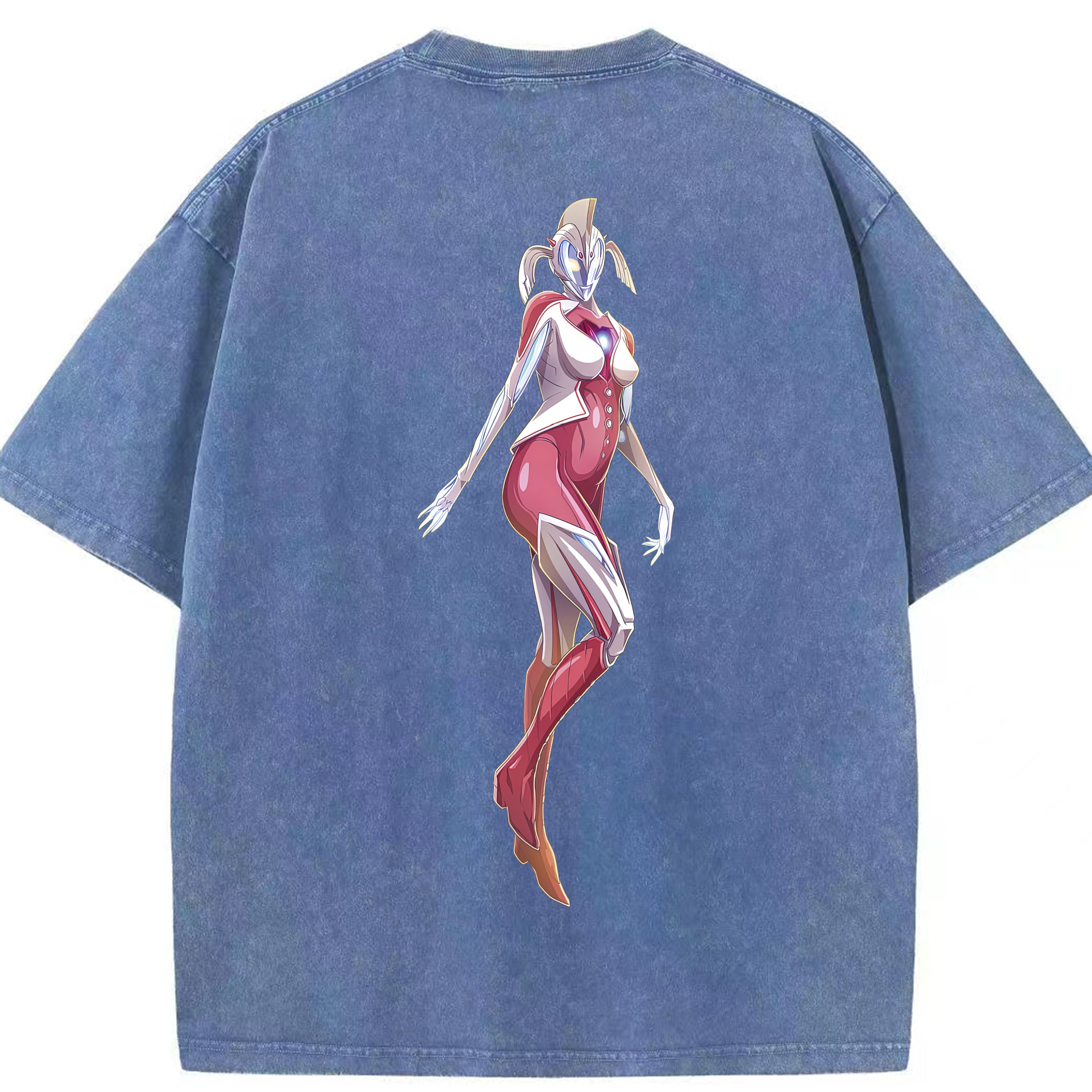（画像用） ウルトラマン Ultraman 綿100% ヴィンテージ風 半袖Tシャツ（背面プリント）
