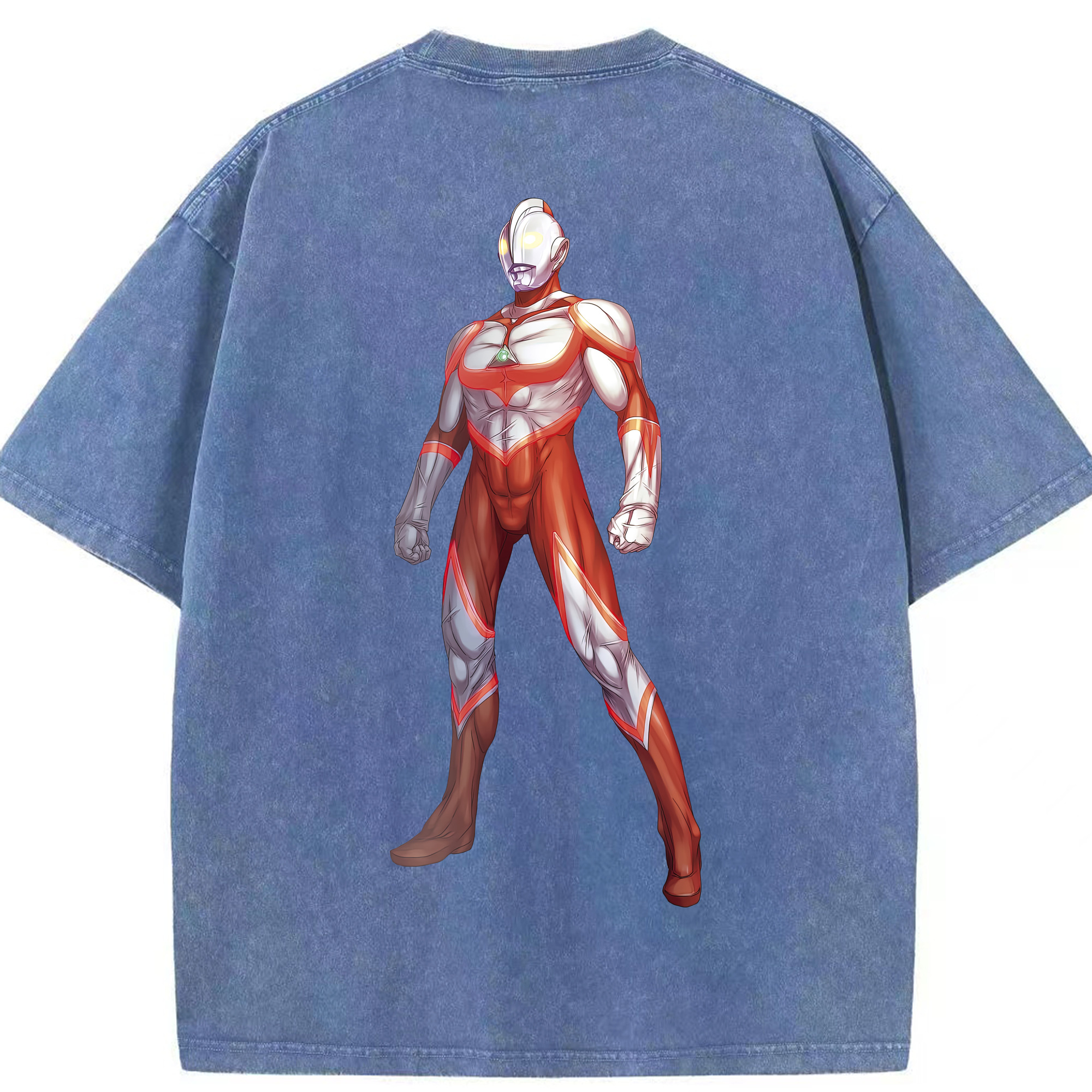 （画像用） ウルトラマン Ultraman 綿100% ヴィンテージ風 半袖Tシャツ（背面プリント）
