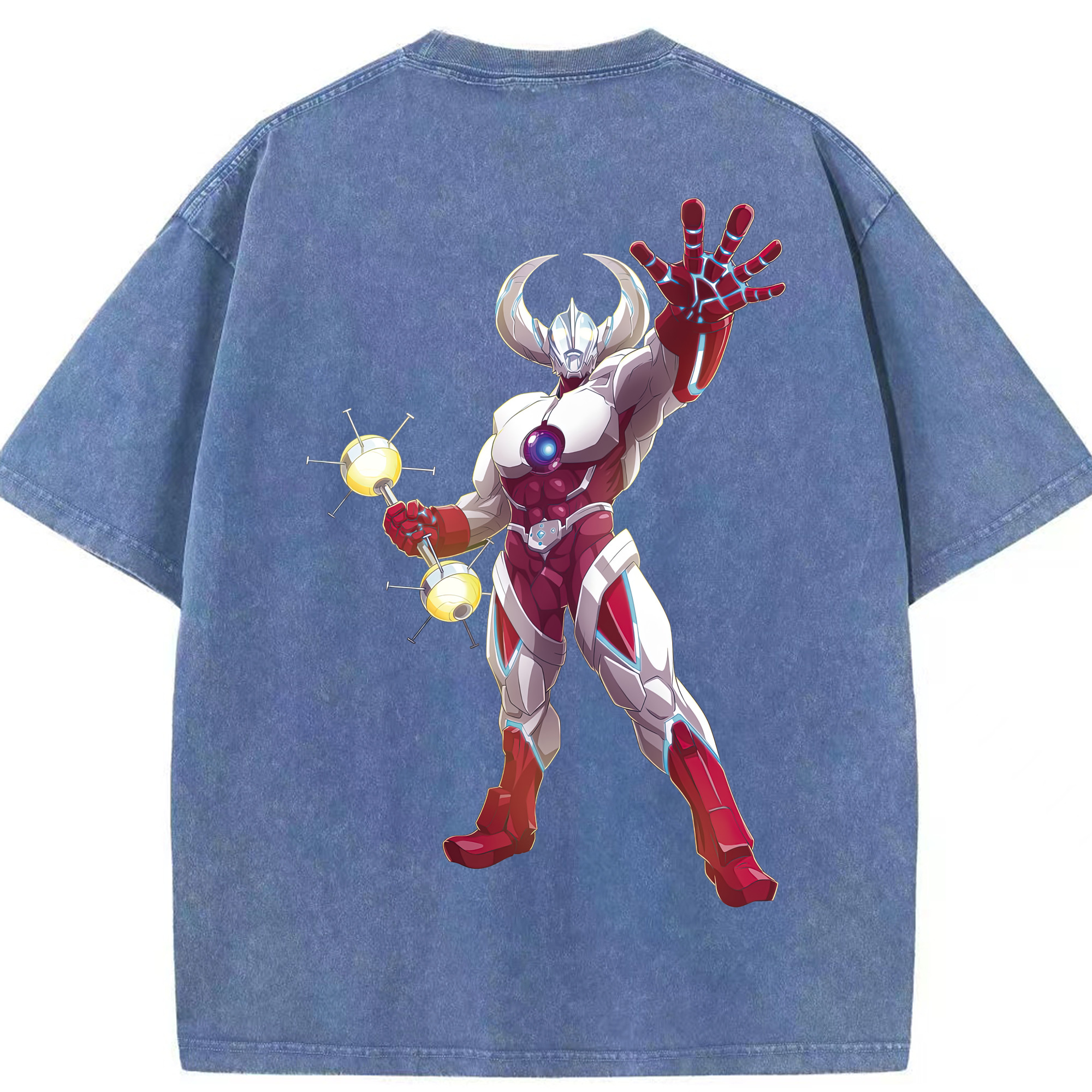 （画像用） ウルトラマン Ultraman 綿100% ヴィンテージ風 半袖Tシャツ（背面プリント）