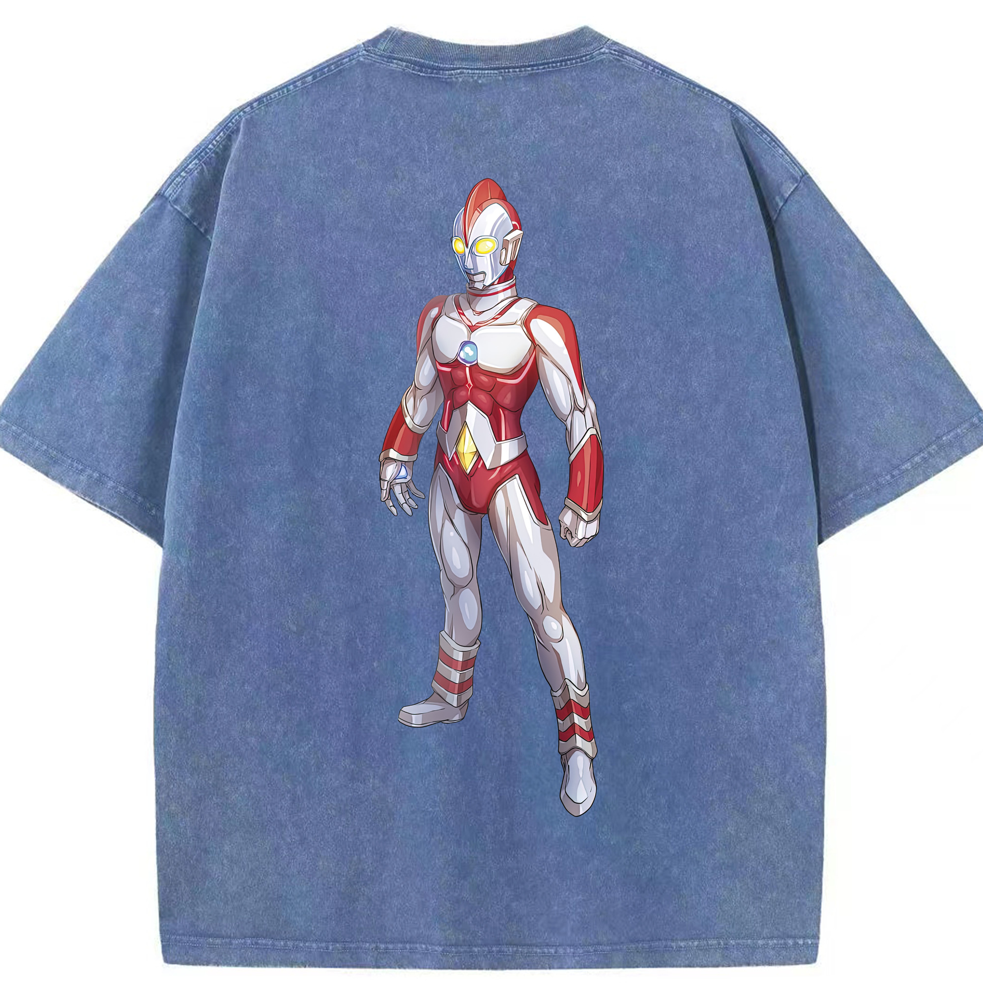 （画像用） ウルトラマン Ultraman 綿100% ヴィンテージ風 半袖Tシャツ（背面プリント）