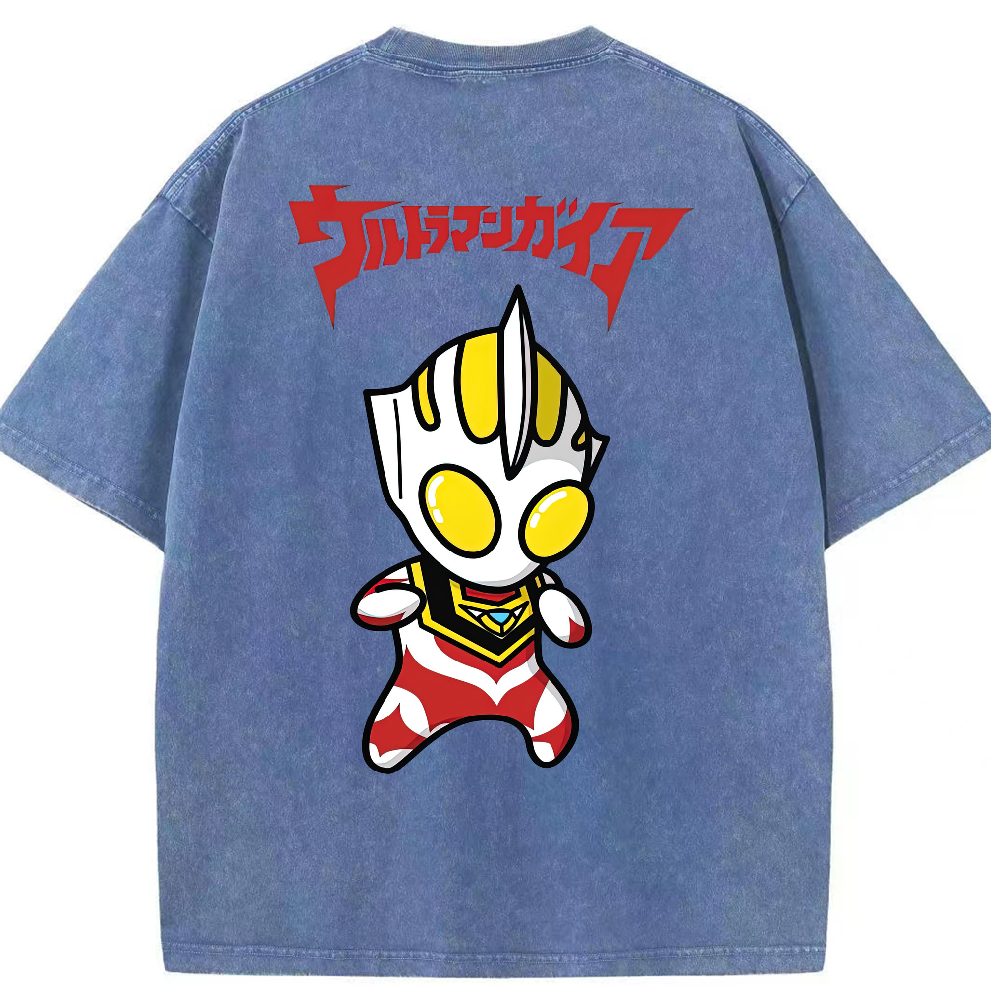 （画像用） ウルトラマン Ultraman 綿100% ヴィンテージ風 半袖Tシャツ（背面プリント）