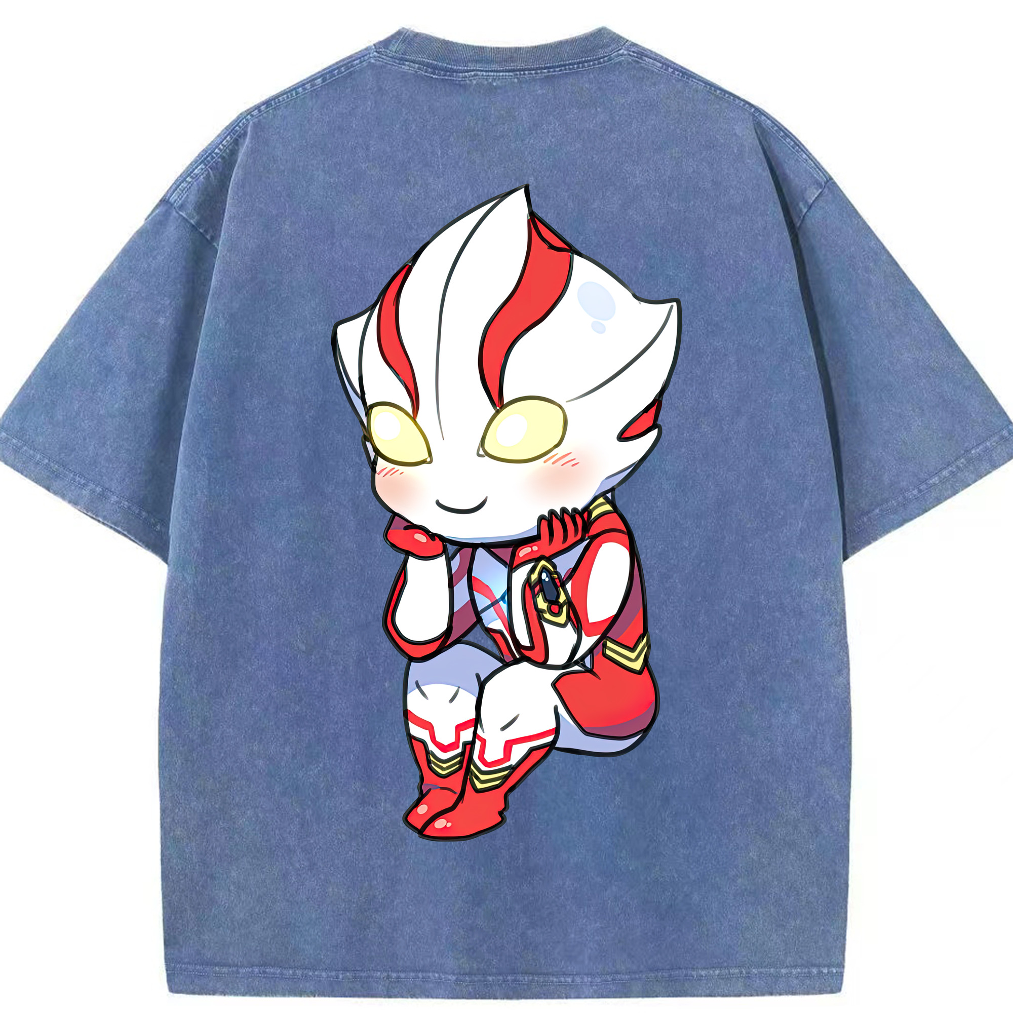 （画像用） ウルトラマン Ultraman 綿100% ヴィンテージ風 半袖Tシャツ（背面プリント）