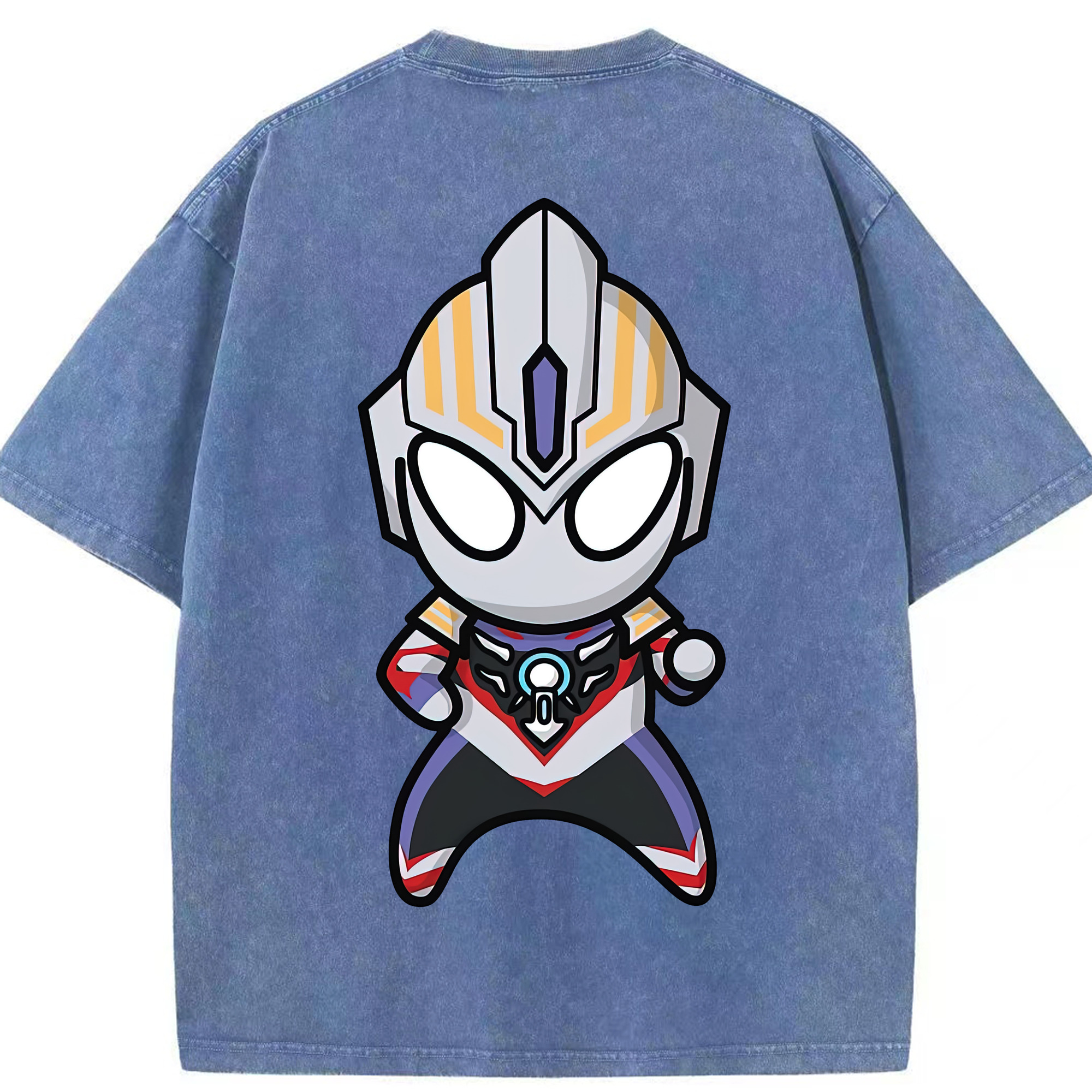 （画像用） ウルトラマン Ultraman 綿100% ヴィンテージ風 半袖Tシャツ（背面プリント）
