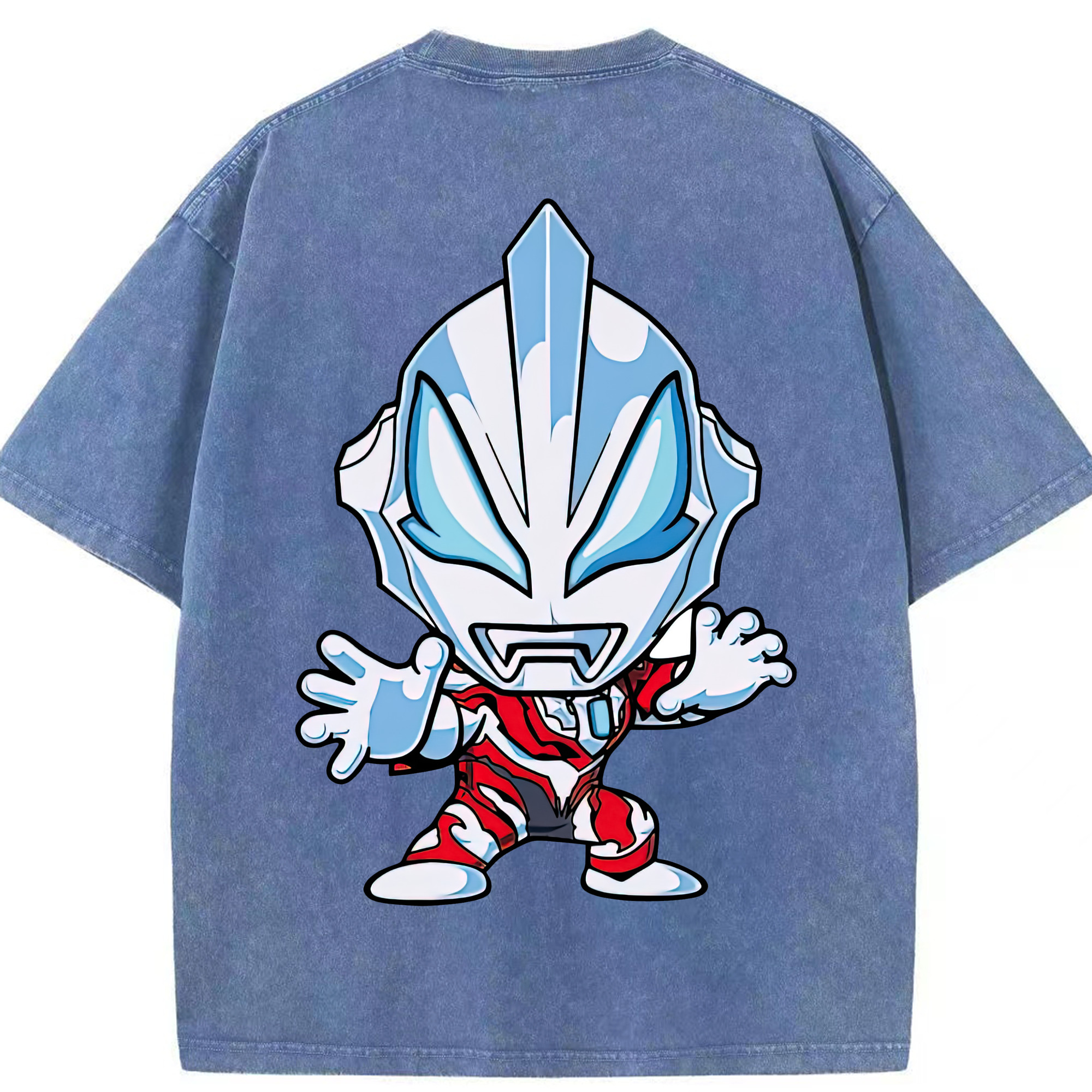 （画像用） ウルトラマン Ultraman 綿100% ヴィンテージ風 半袖Tシャツ（背面プリント）