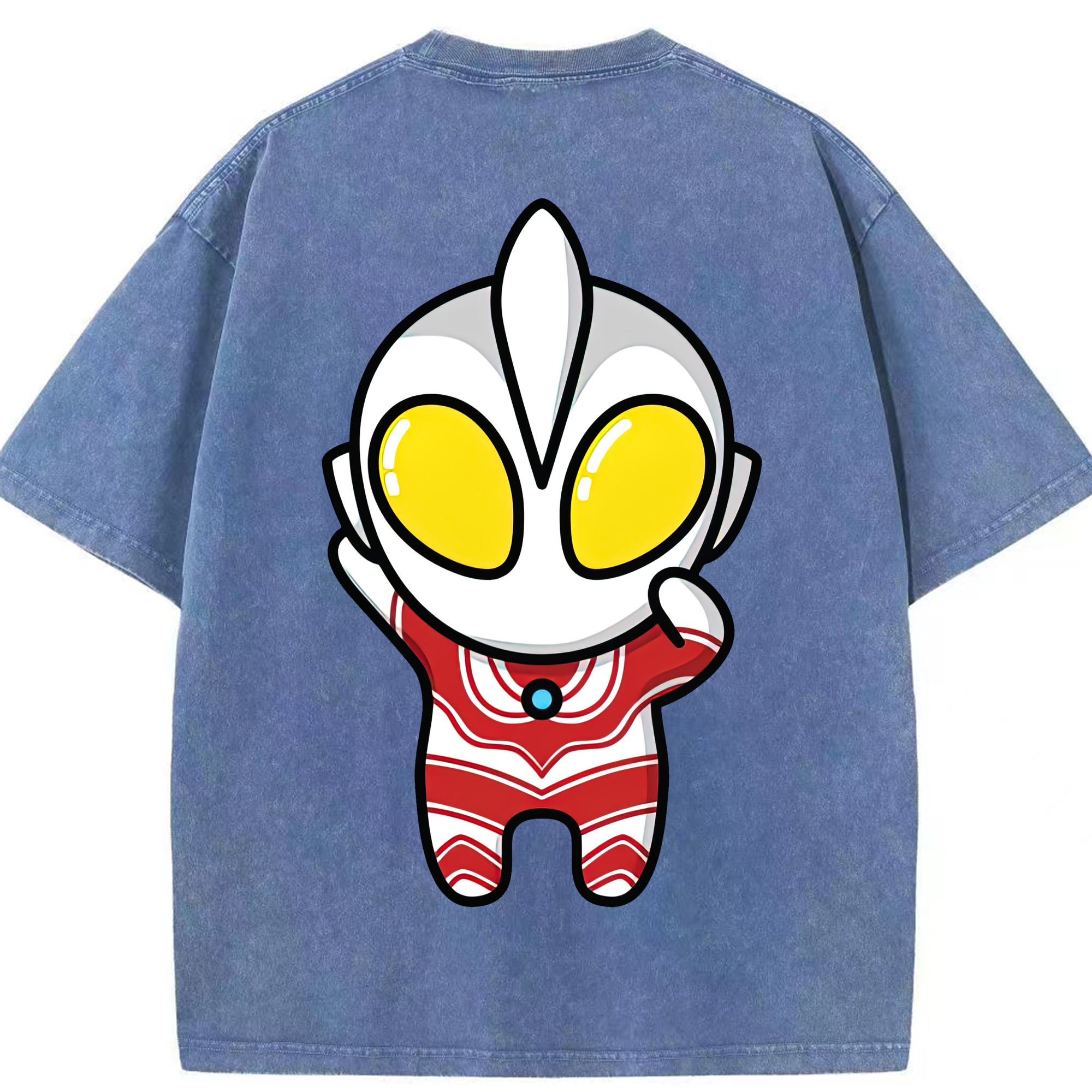 （画像用） ウルトラマン Ultraman 綿100% ヴィンテージ風 半袖Tシャツ（背面プリント）