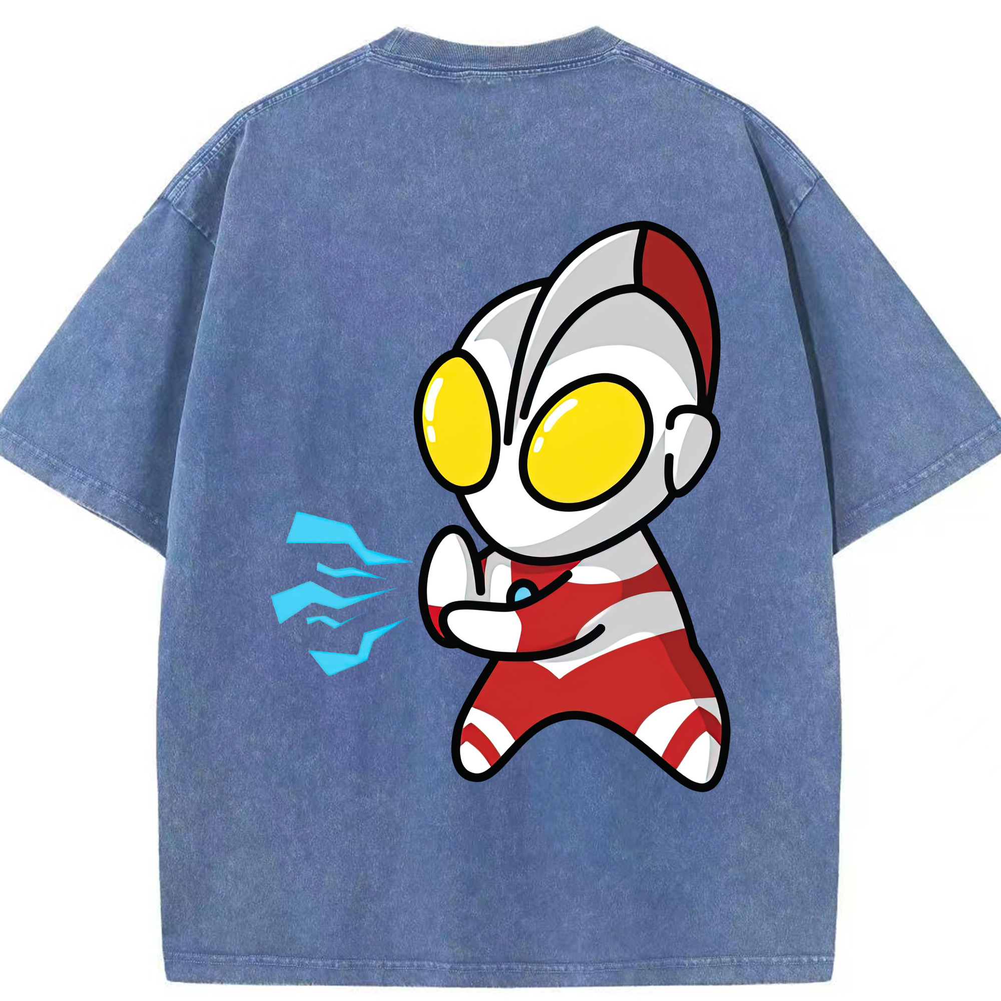 （画像用） ウルトラマン Ultraman 綿100% ヴィンテージ風 半袖Tシャツ（背面プリント）
