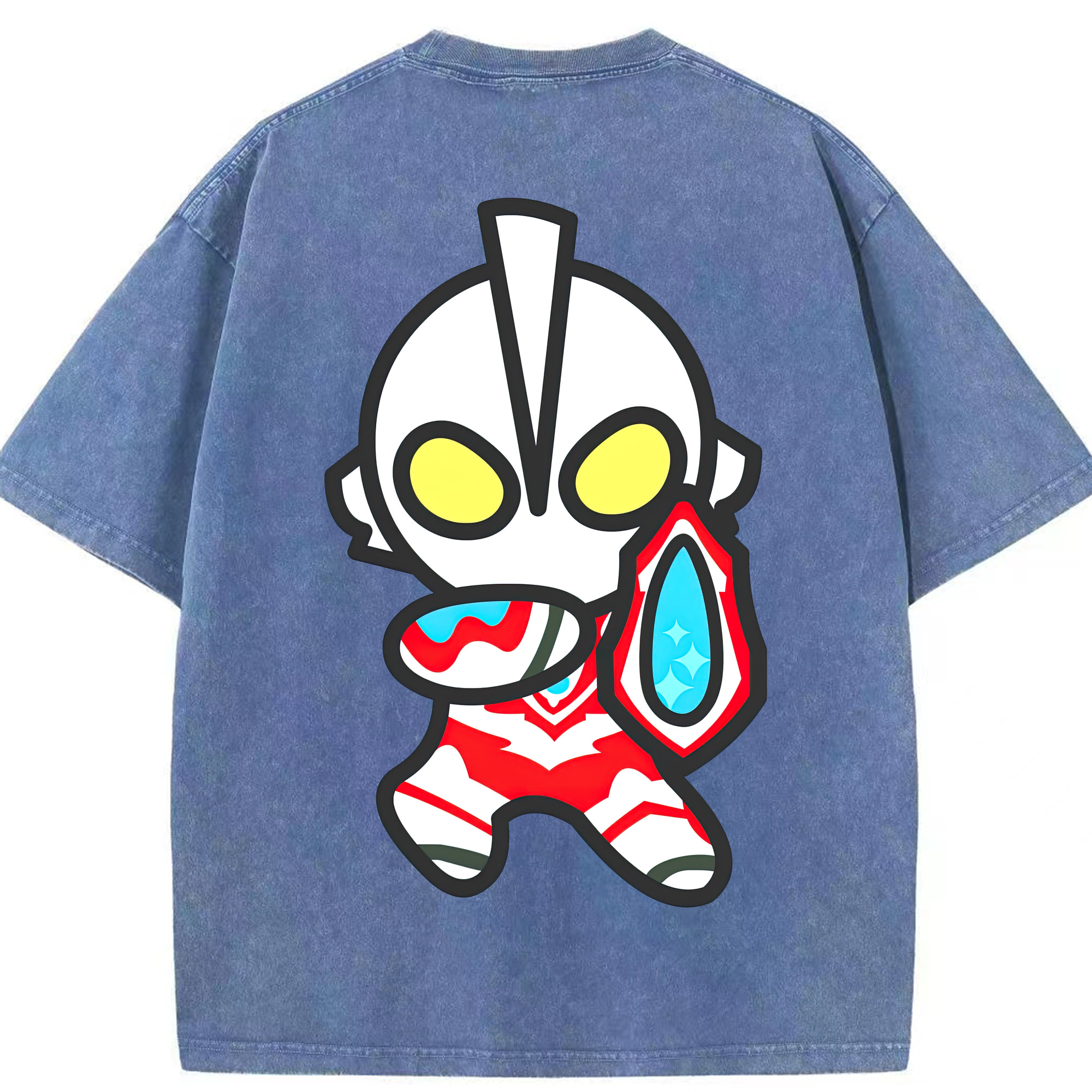 （画像用） ウルトラマン Ultraman 綿100% ヴィンテージ風 半袖Tシャツ（背面プリント）