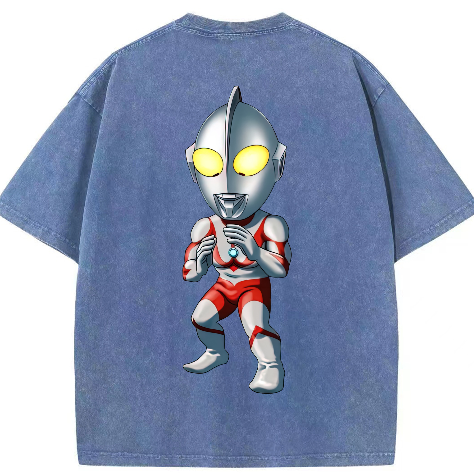（画像用） ウルトラマン Ultraman 綿100% ヴィンテージ風 半袖Tシャツ（背面プリント）