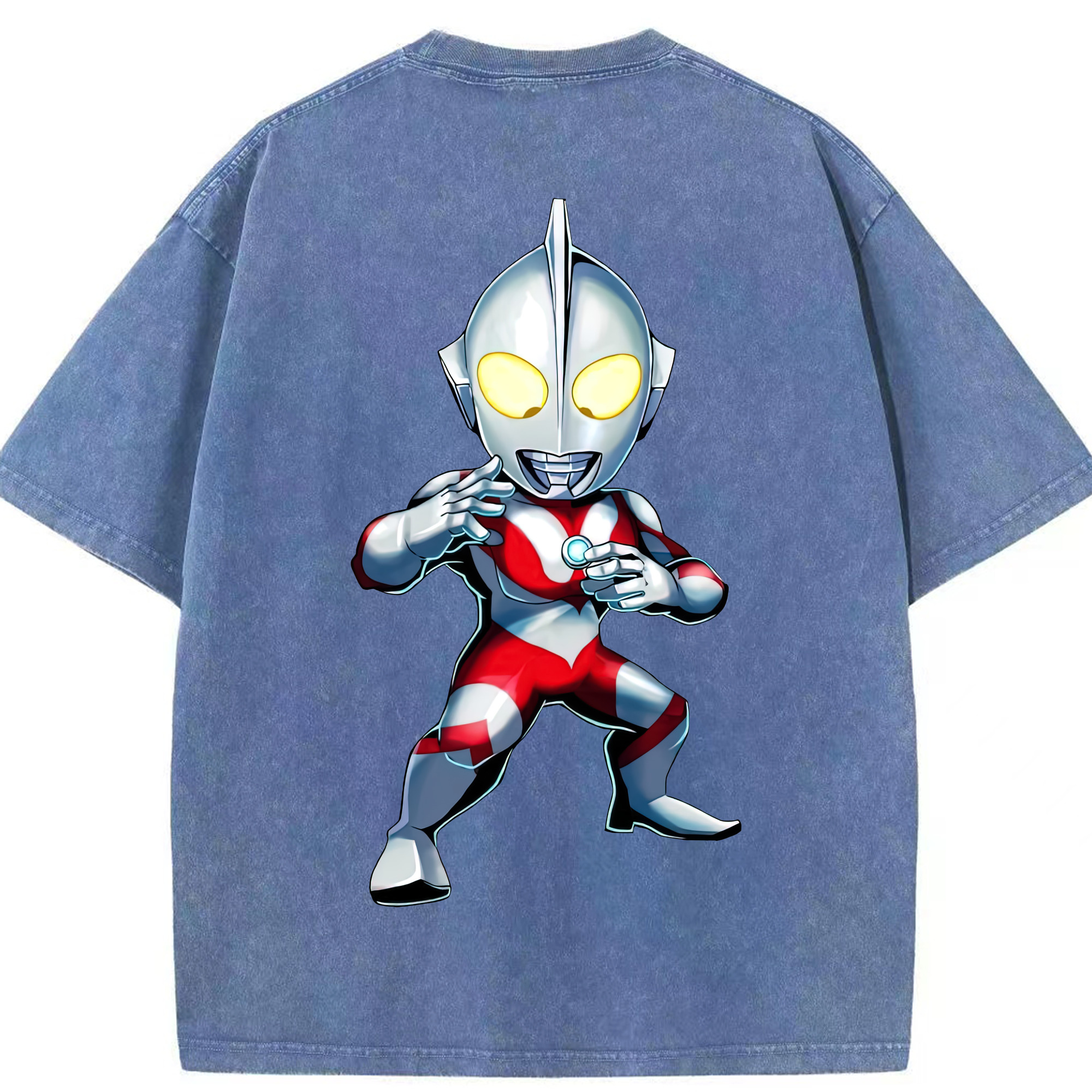 （画像用） ウルトラマン Ultraman 綿100% ヴィンテージ風 半袖Tシャツ（背面プリント）
