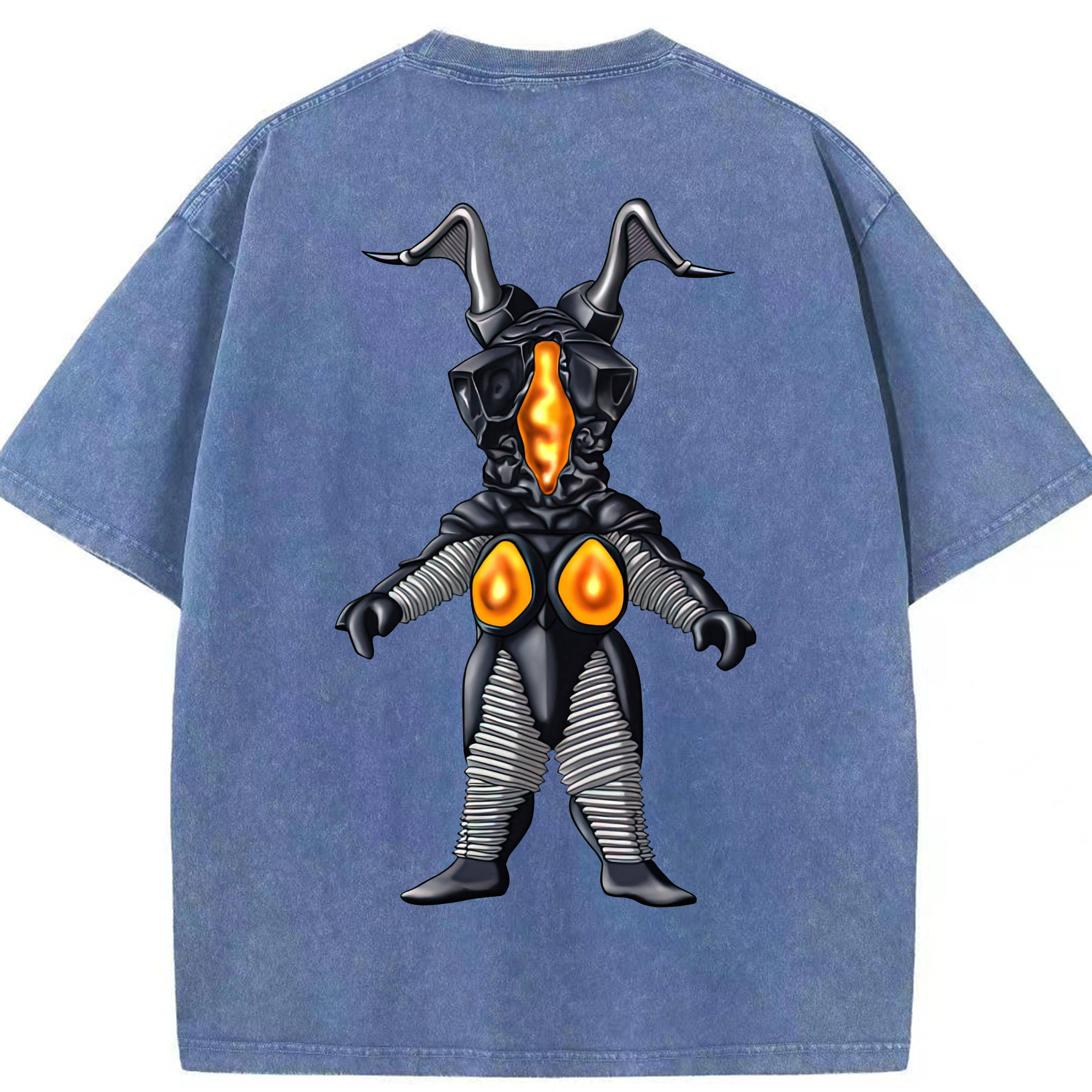 （画像用） ウルトラマン Ultraman 綿100% ヴィンテージ風 半袖Tシャツ（背面プリント）
