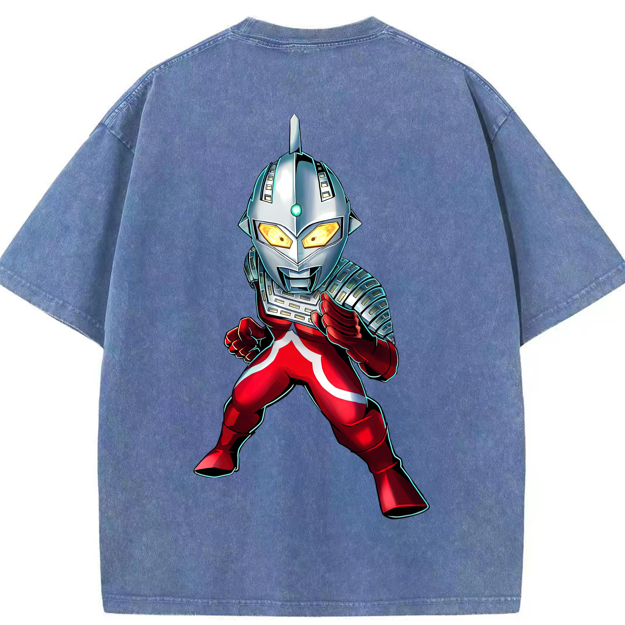 （画像用） ウルトラマン Ultraman 綿100% ヴィンテージ風 半袖Tシャツ（背面プリント）
