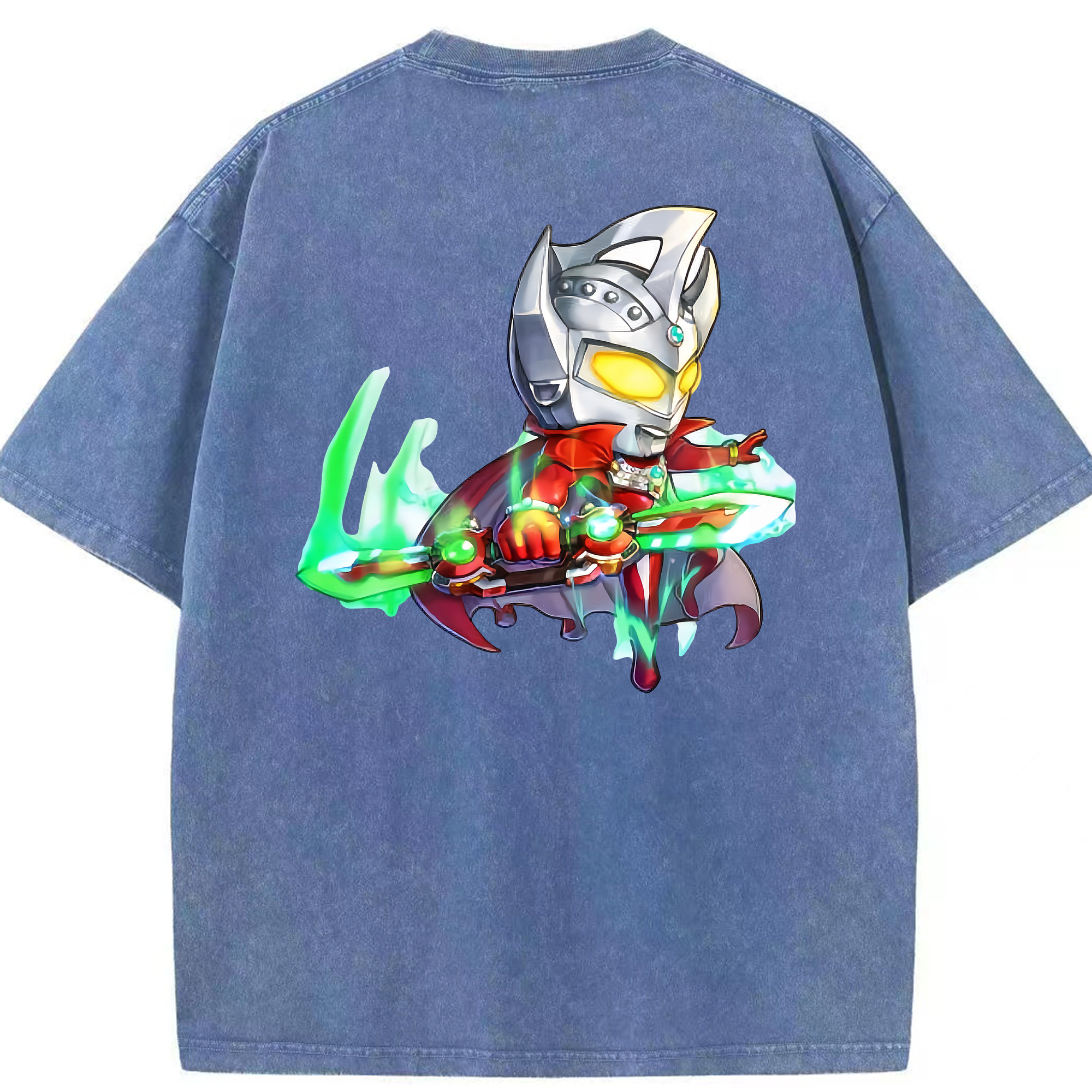 （画像用） ウルトラマン Ultraman 綿100% ヴィンテージ風 半袖Tシャツ（背面プリント）