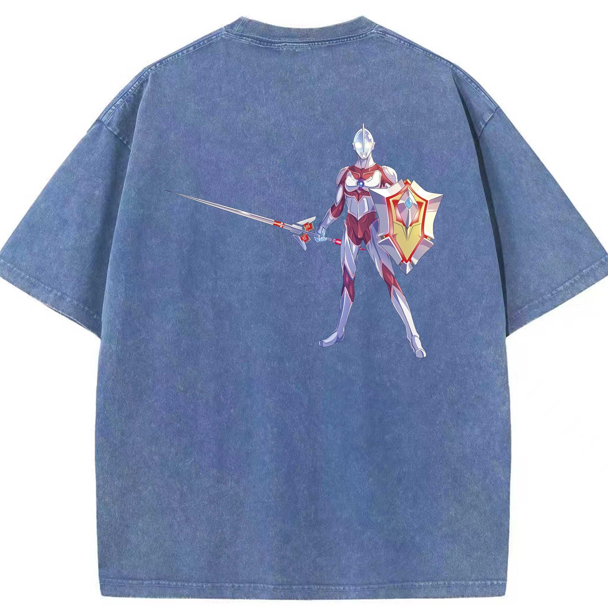 （画像用） ウルトラマン Ultraman 綿100% ヴィンテージ風 半袖Tシャツ（背面プリント）
