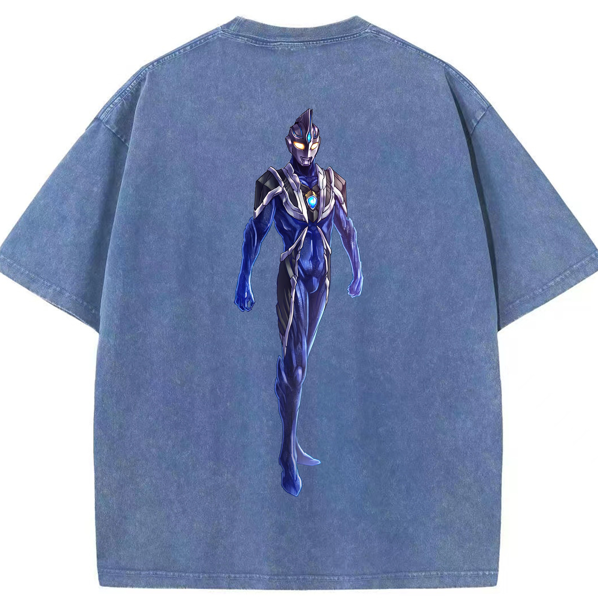 （画像用） ウルトラマン Ultraman 綿100% ヴィンテージ風 半袖Tシャツ（背面プリント）