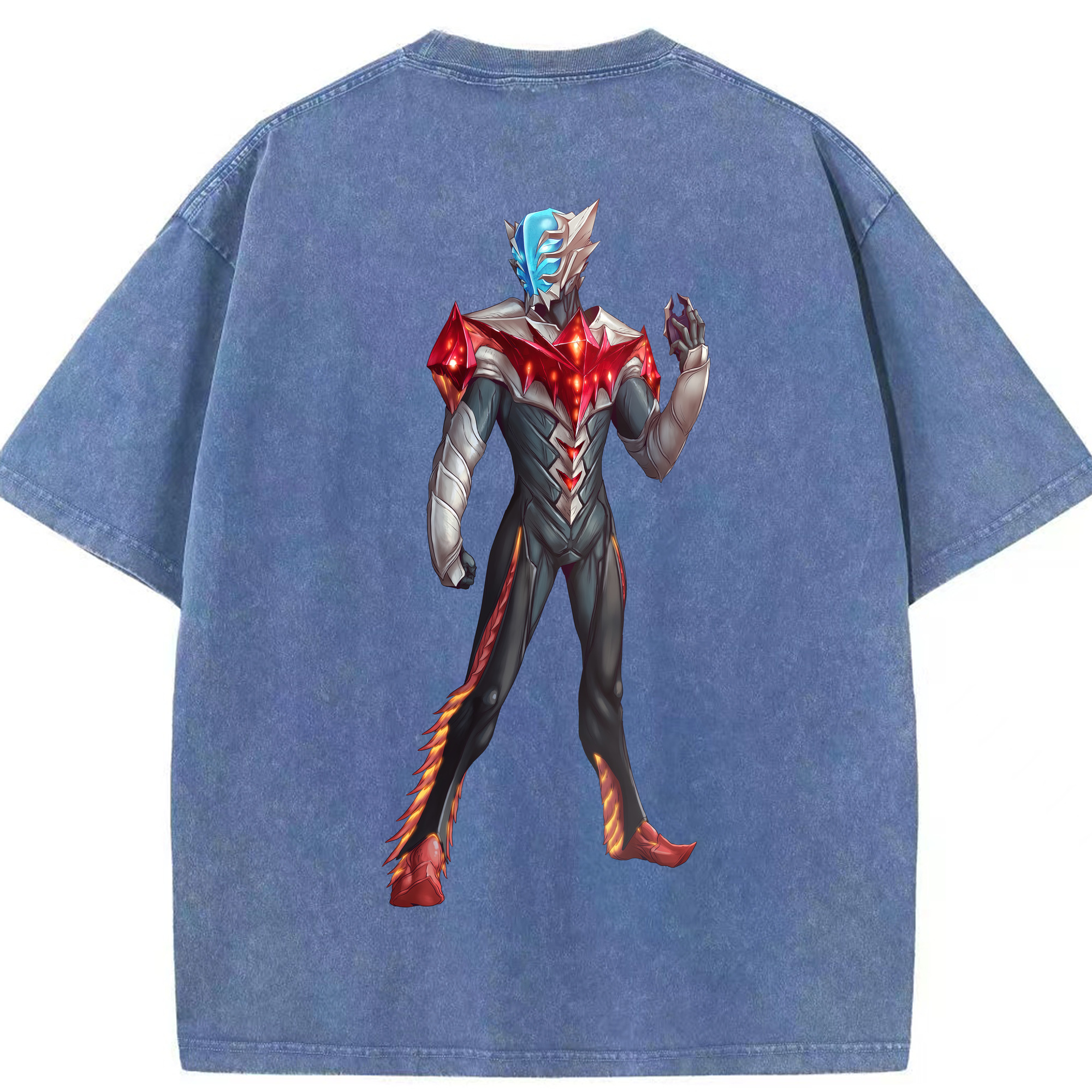 （画像用） ウルトラマン Ultraman 綿100% ヴィンテージ風 半袖Tシャツ（背面プリント）
