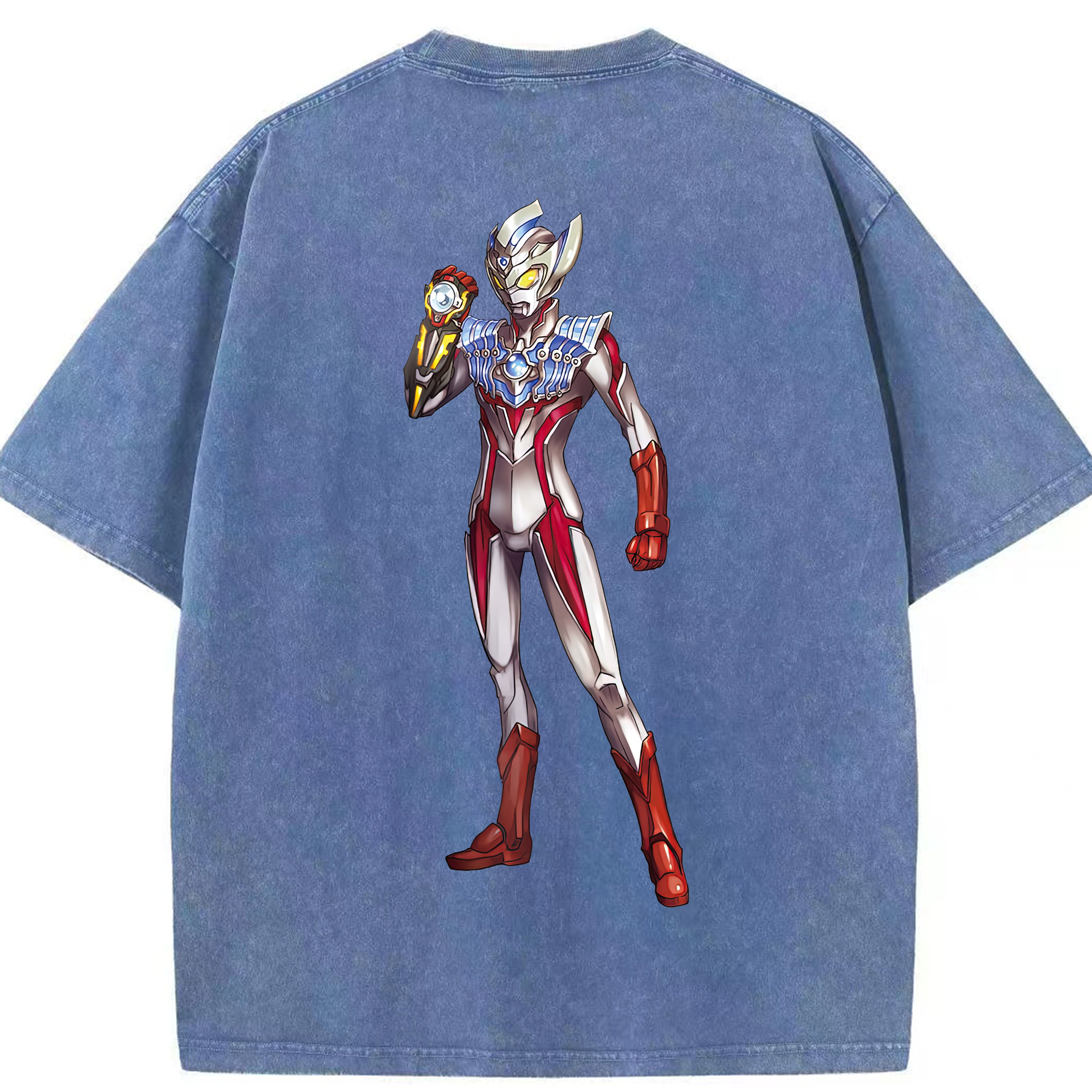 （画像用） ウルトラマン Ultraman 綿100% ヴィンテージ風 半袖Tシャツ（背面プリント）