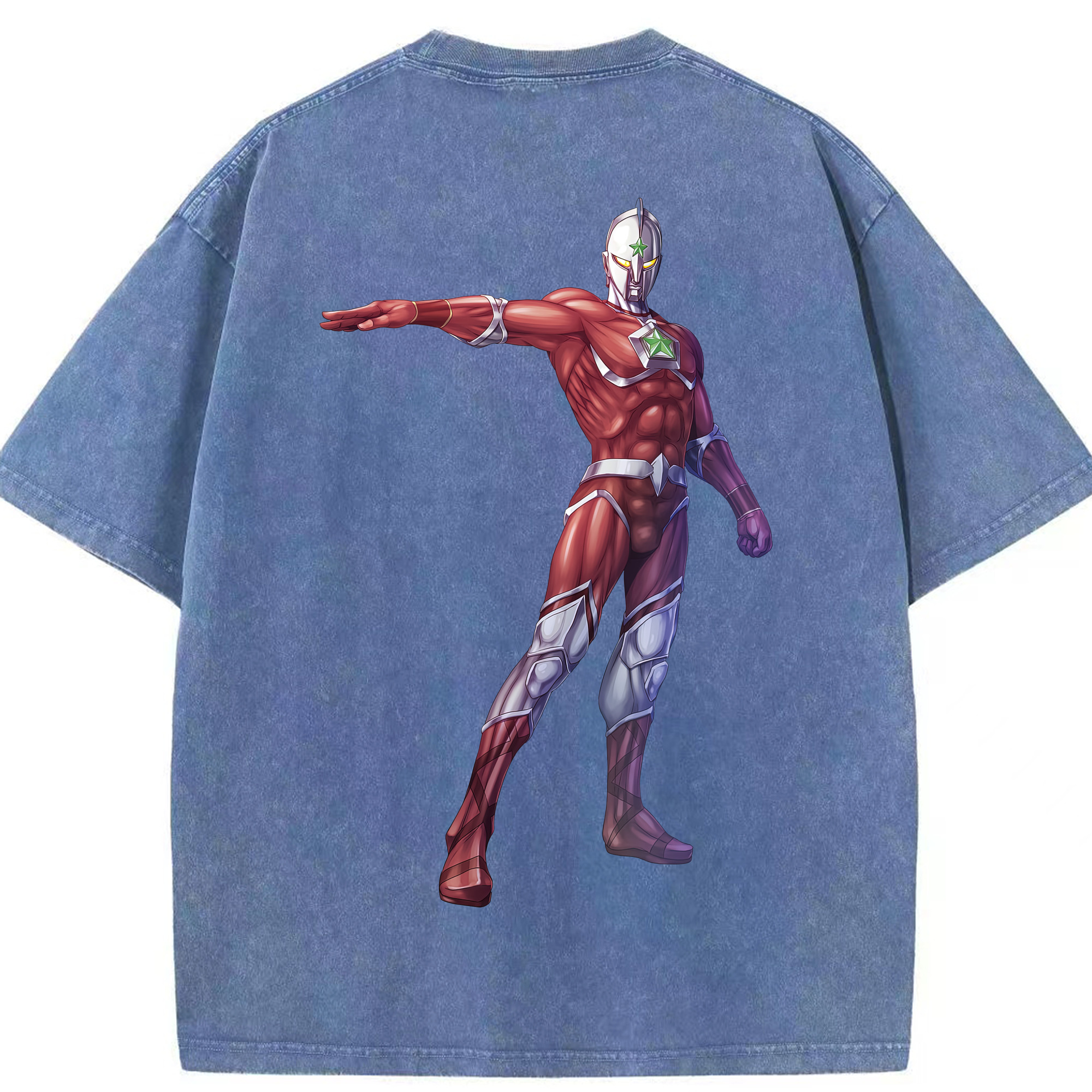 （画像用） ウルトラマン Ultraman 綿100% ヴィンテージ風 半袖Tシャツ（背面プリント）
