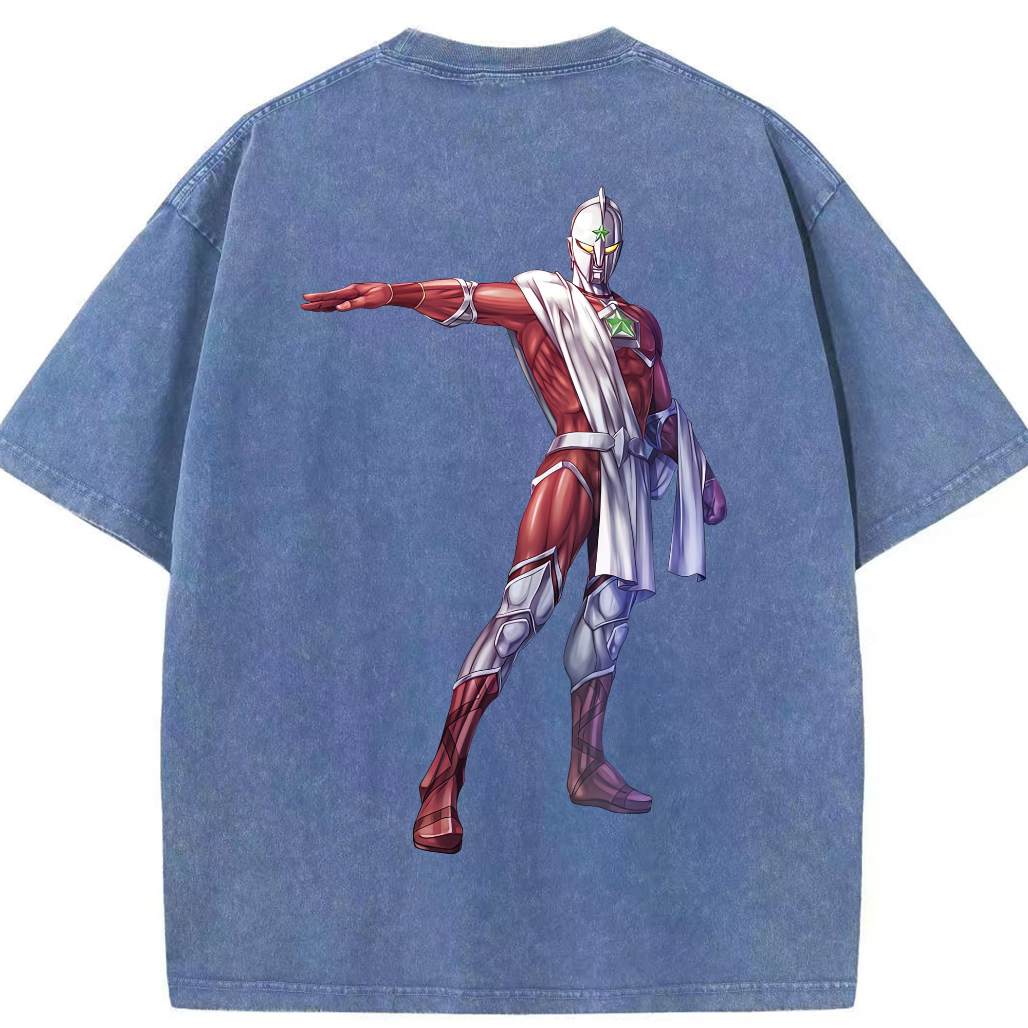 （画像用） ウルトラマン Ultraman 綿100% ヴィンテージ風 半袖Tシャツ（背面プリント）