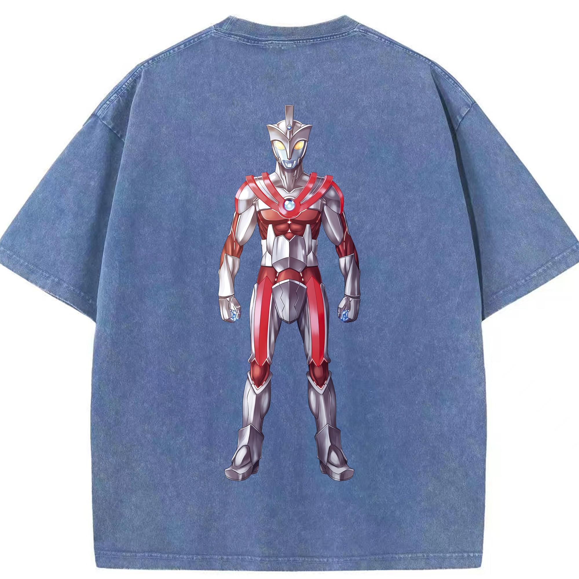 （画像用） ウルトラマン Ultraman 綿100% ヴィンテージ風 半袖Tシャツ（背面プリント）