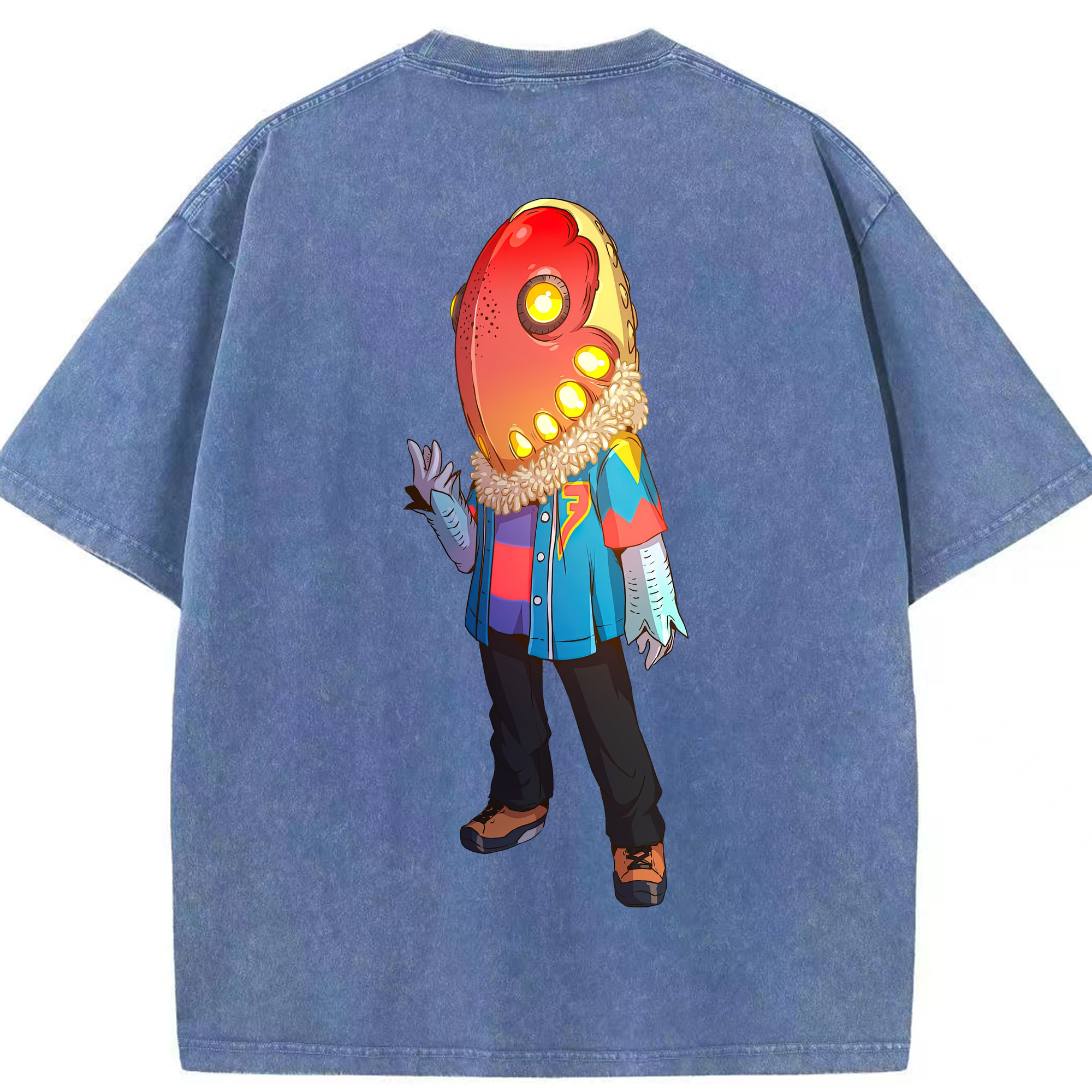 （画像用） ウルトラマン Ultraman 綿100% ヴィンテージ風 半袖Tシャツ（背面プリント）