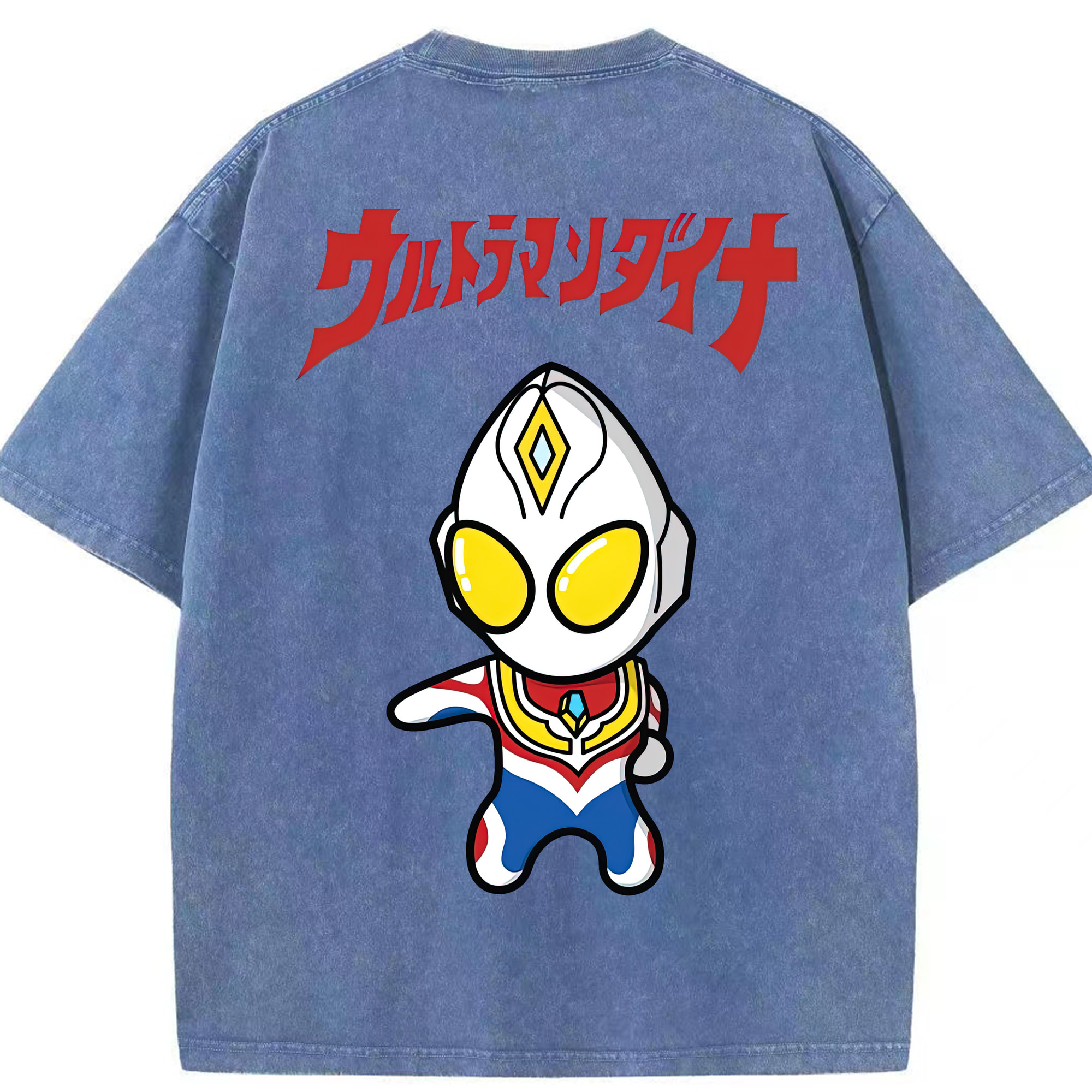 （画像用） ウルトラマン Ultraman 綿100% ヴィンテージ風 半袖Tシャツ（背面プリント）