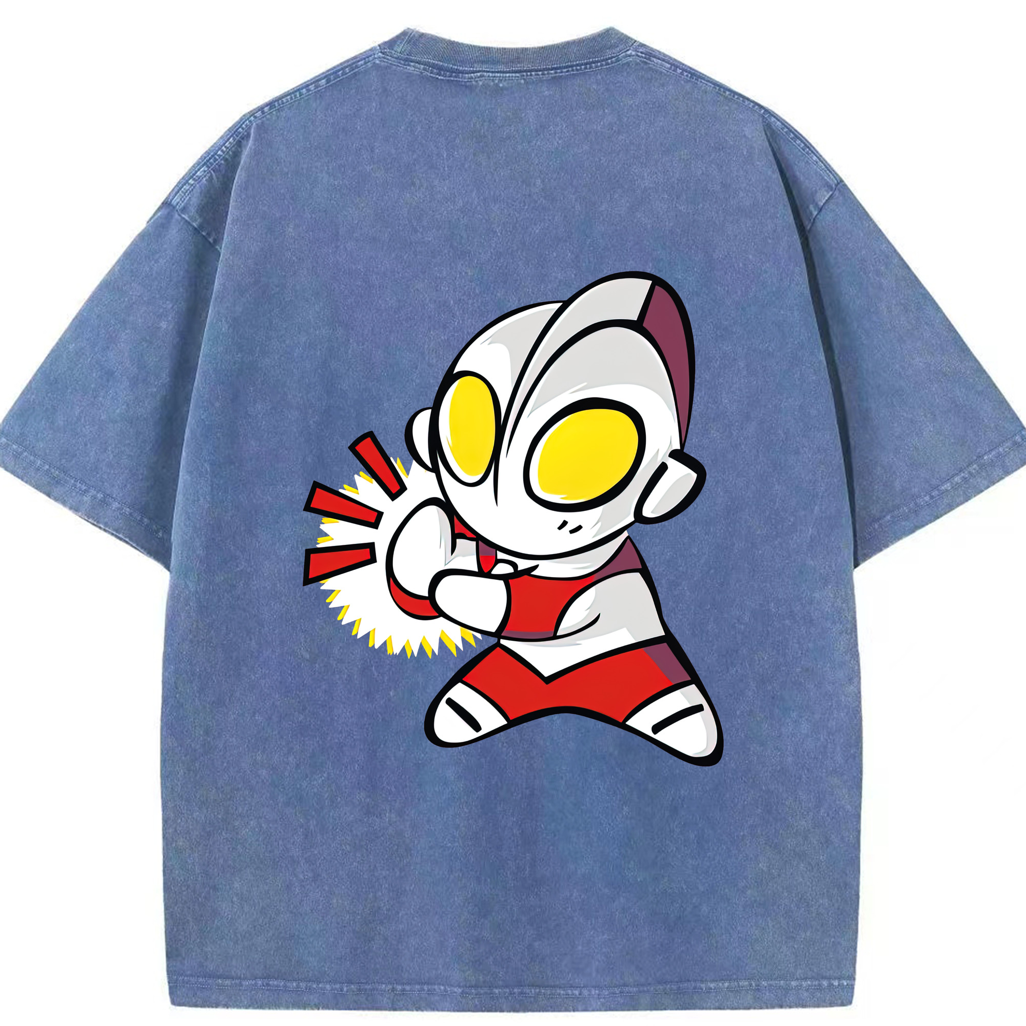 （画像用） ウルトラマン Ultraman 綿100% ヴィンテージ風 半袖Tシャツ（背面プリント）