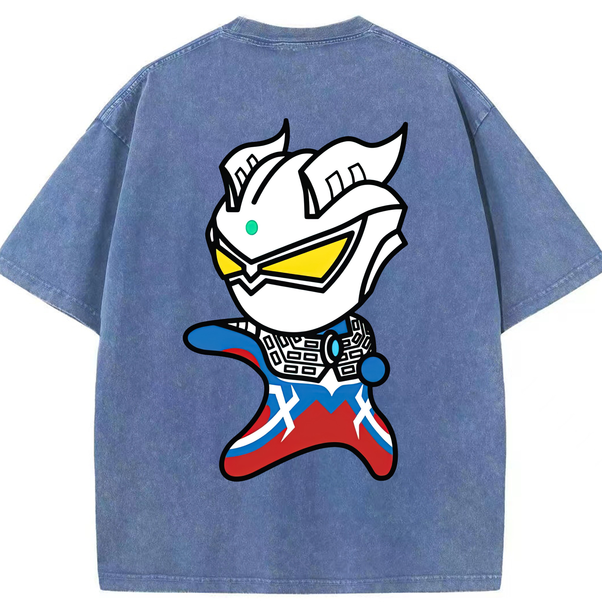 （画像用） ウルトラマン Ultraman 綿100% ヴィンテージ風 半袖Tシャツ（背面プリント）