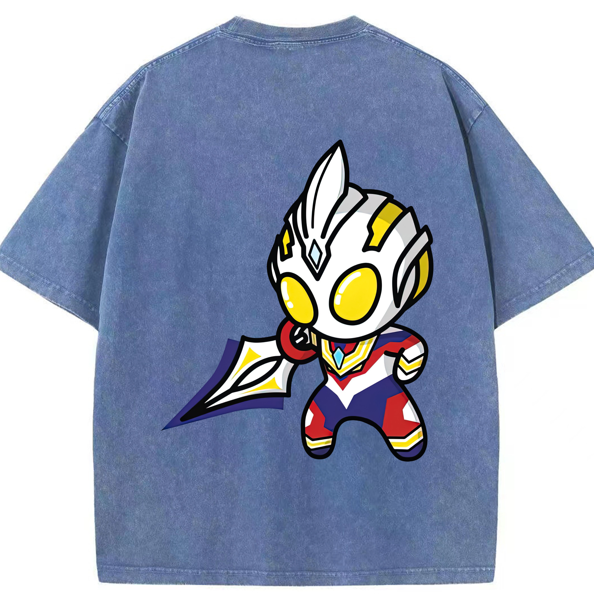 （画像用） ウルトラマン Ultraman 綿100% ヴィンテージ風 半袖Tシャツ（背面プリント）
