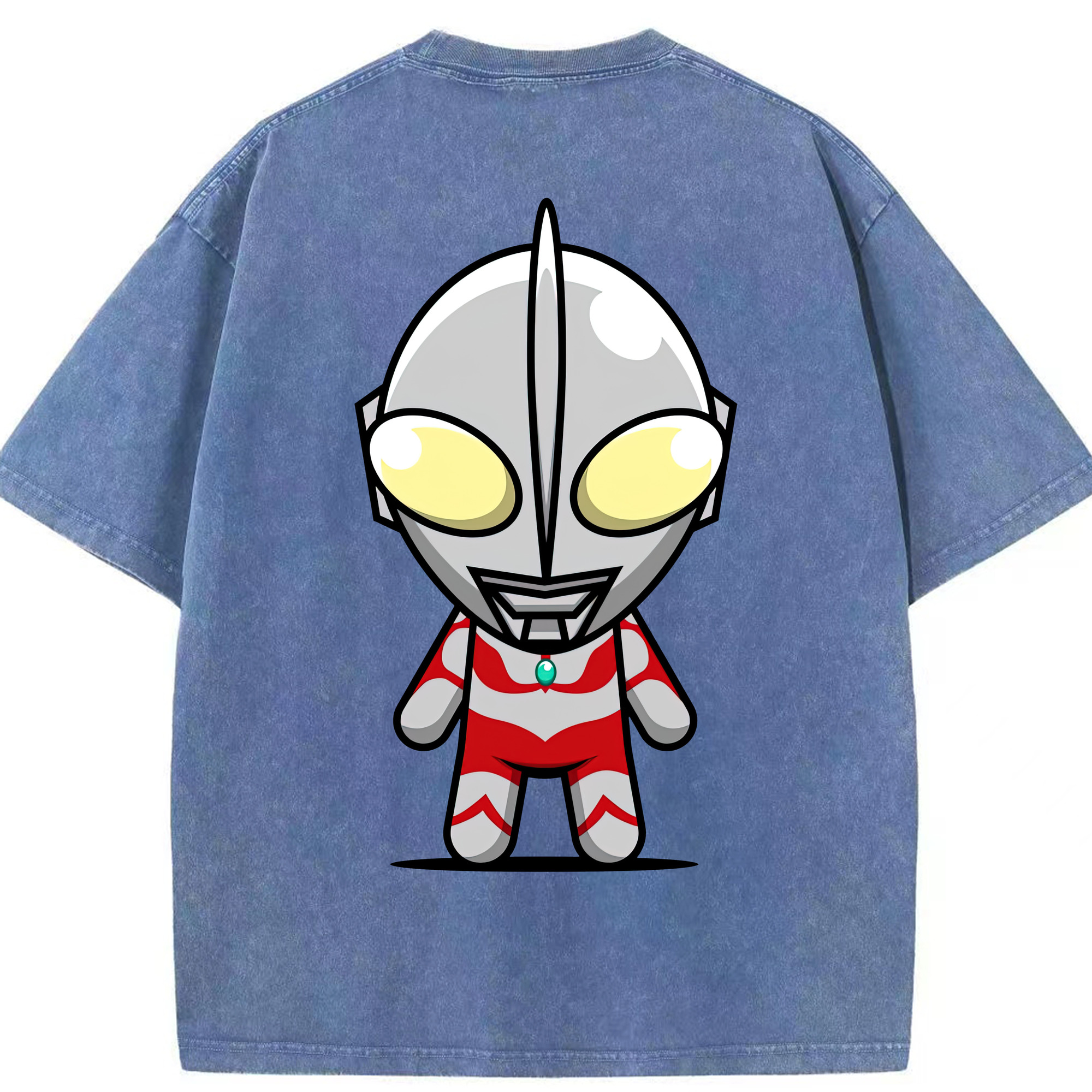 （画像用） ウルトラマン Ultraman 綿100% ヴィンテージ風 半袖Tシャツ（背面プリント）