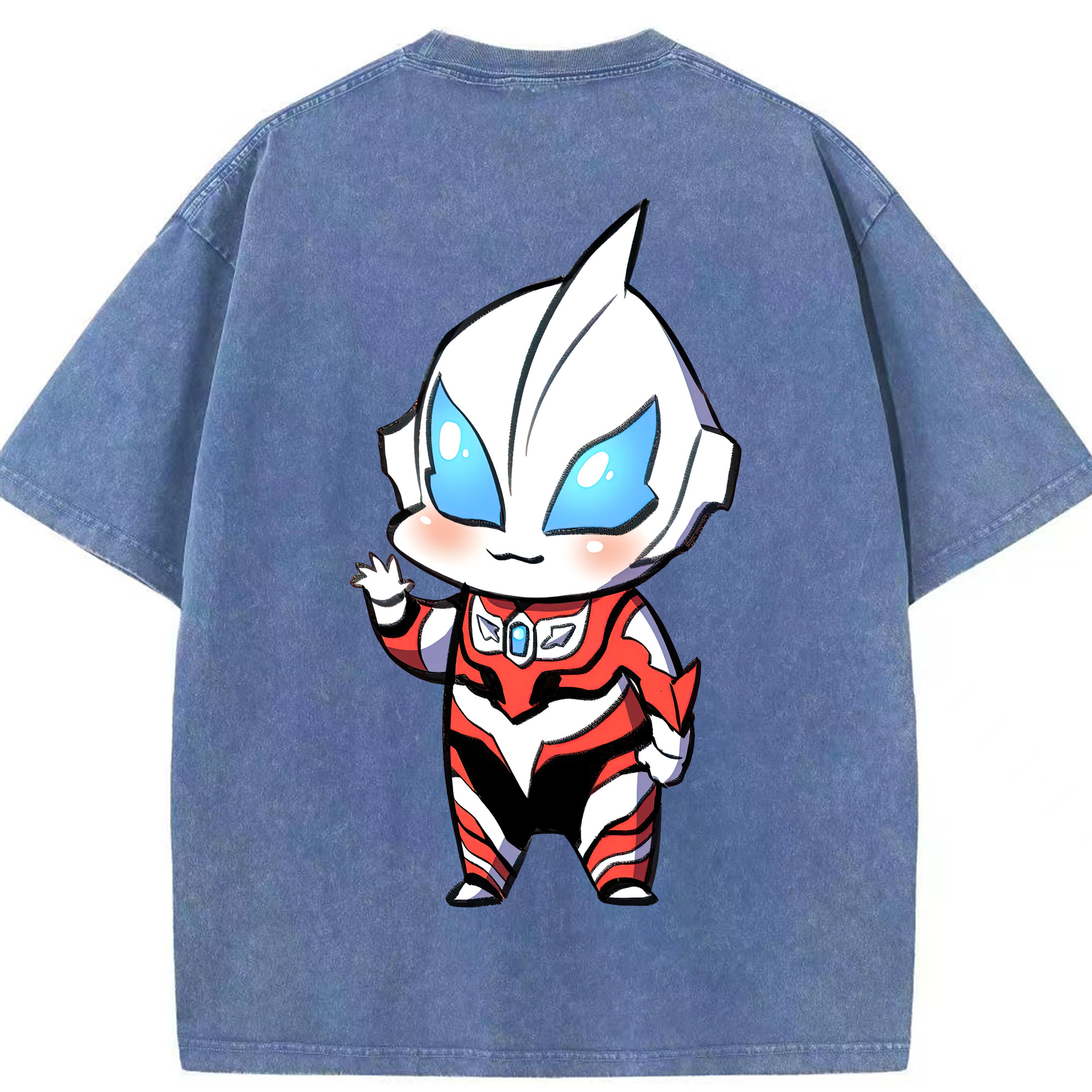 （画像用） ウルトラマン Ultraman 綿100% ヴィンテージ風 半袖Tシャツ（背面プリント）