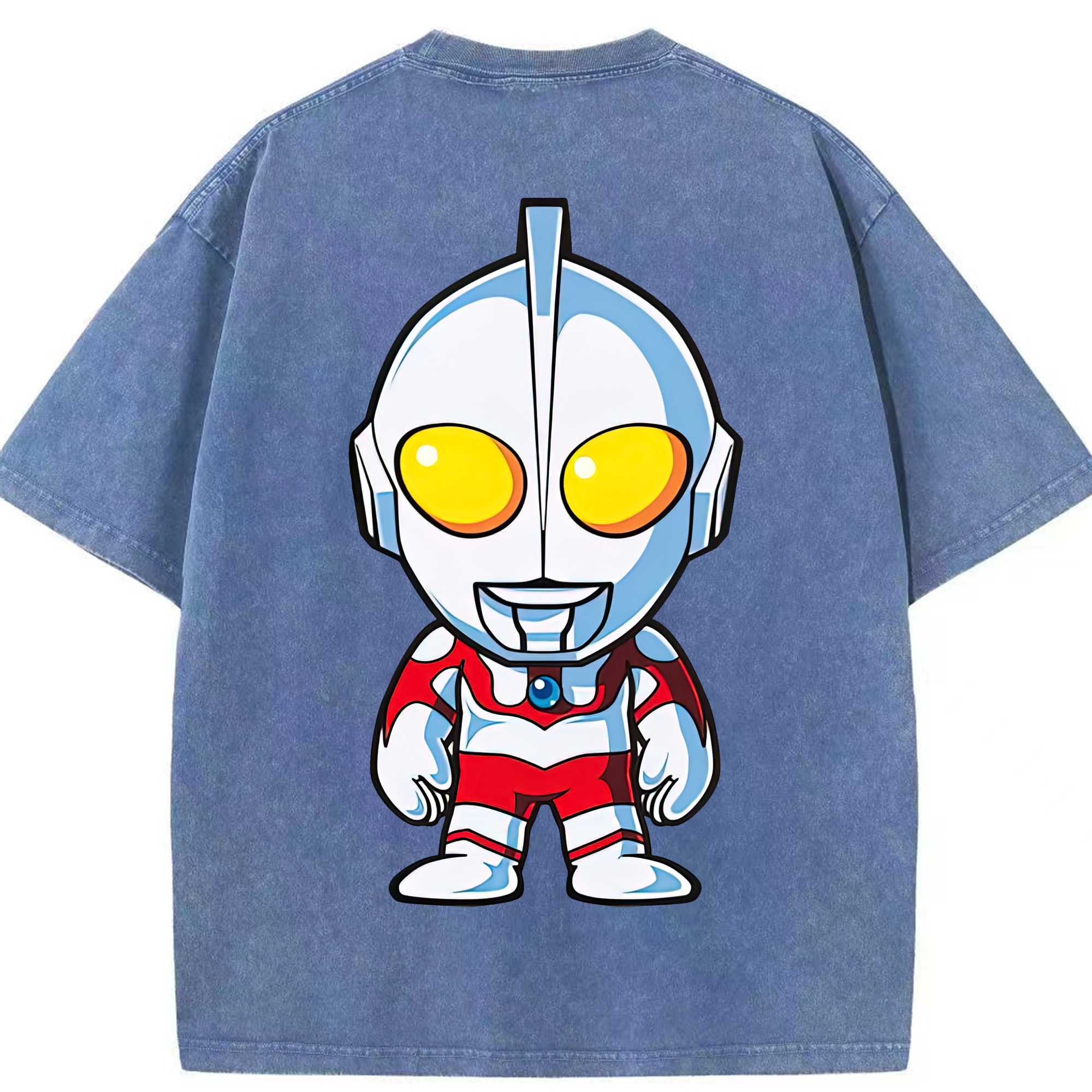 （画像用） ウルトラマン Ultraman 綿100% ヴィンテージ風 半袖Tシャツ（背面プリント）