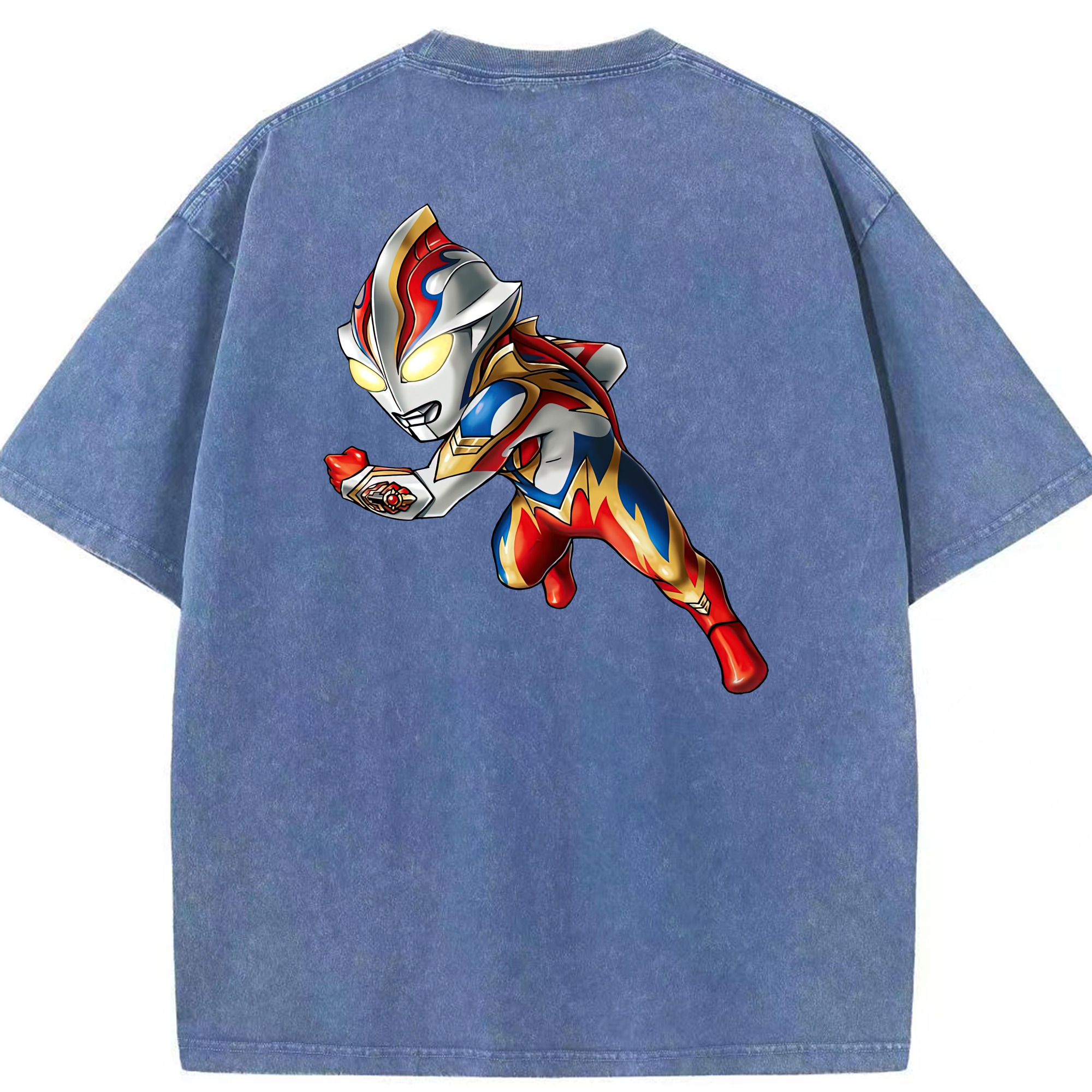 （画像用） ウルトラマン Ultraman 綿100% ヴィンテージ風 半袖Tシャツ（背面プリント）