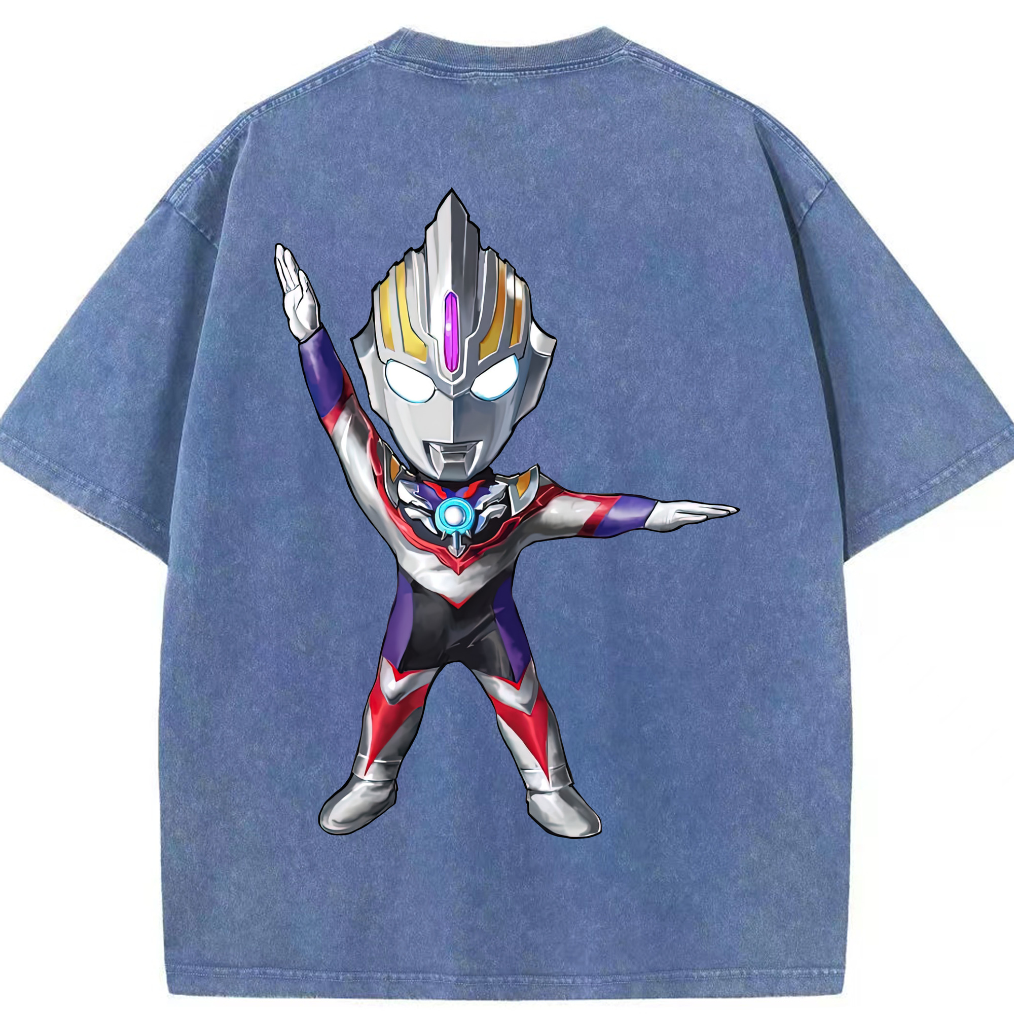 （画像用） ウルトラマン Ultraman 綿100% ヴィンテージ風 半袖Tシャツ（背面プリント）