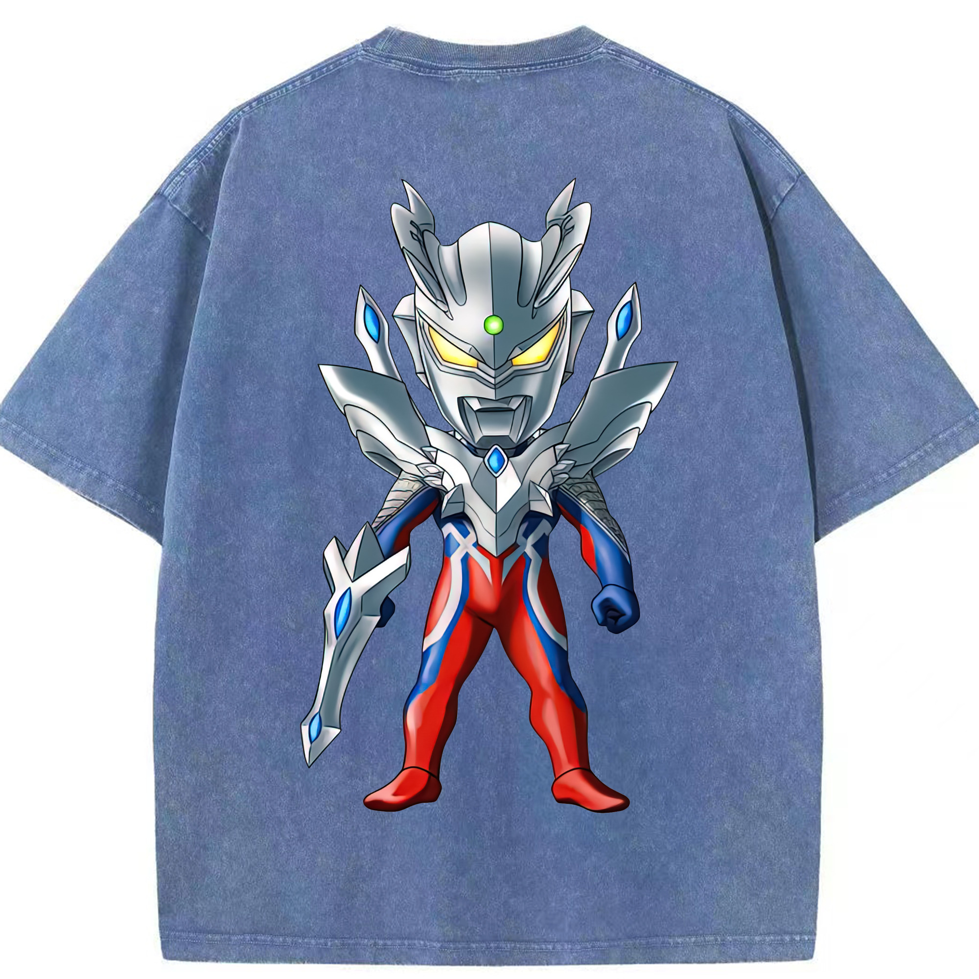 （画像用） ウルトラマン Ultraman 綿100% ヴィンテージ風 半袖Tシャツ（背面プリント）