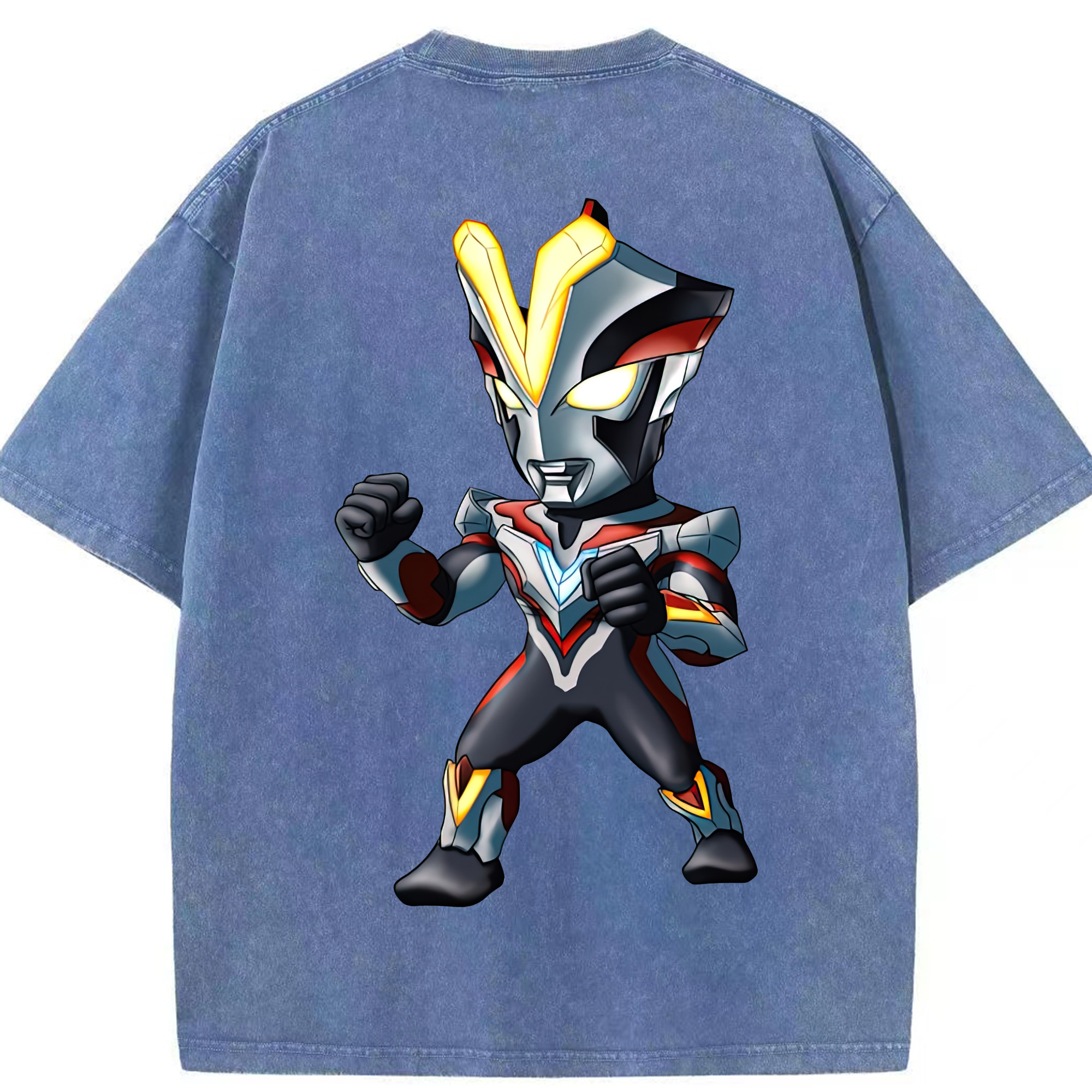（画像用） ウルトラマン Ultraman 綿100% ヴィンテージ風 半袖Tシャツ（背面プリント）
