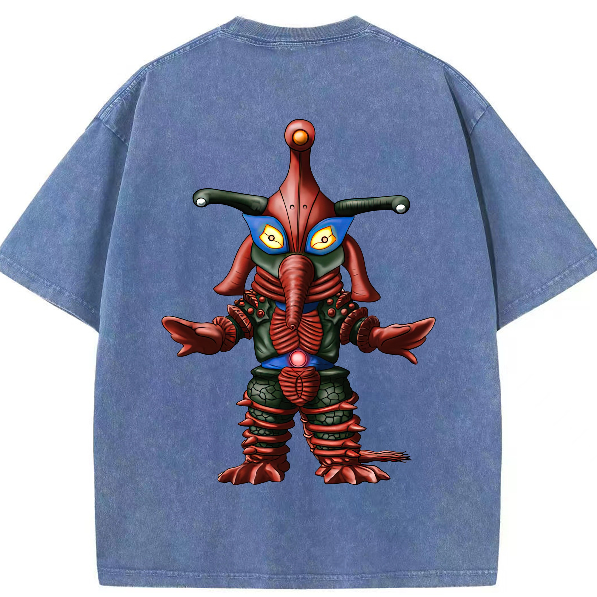 （画像用） ウルトラマン Ultraman 綿100% ヴィンテージ風 半袖Tシャツ（背面プリント）