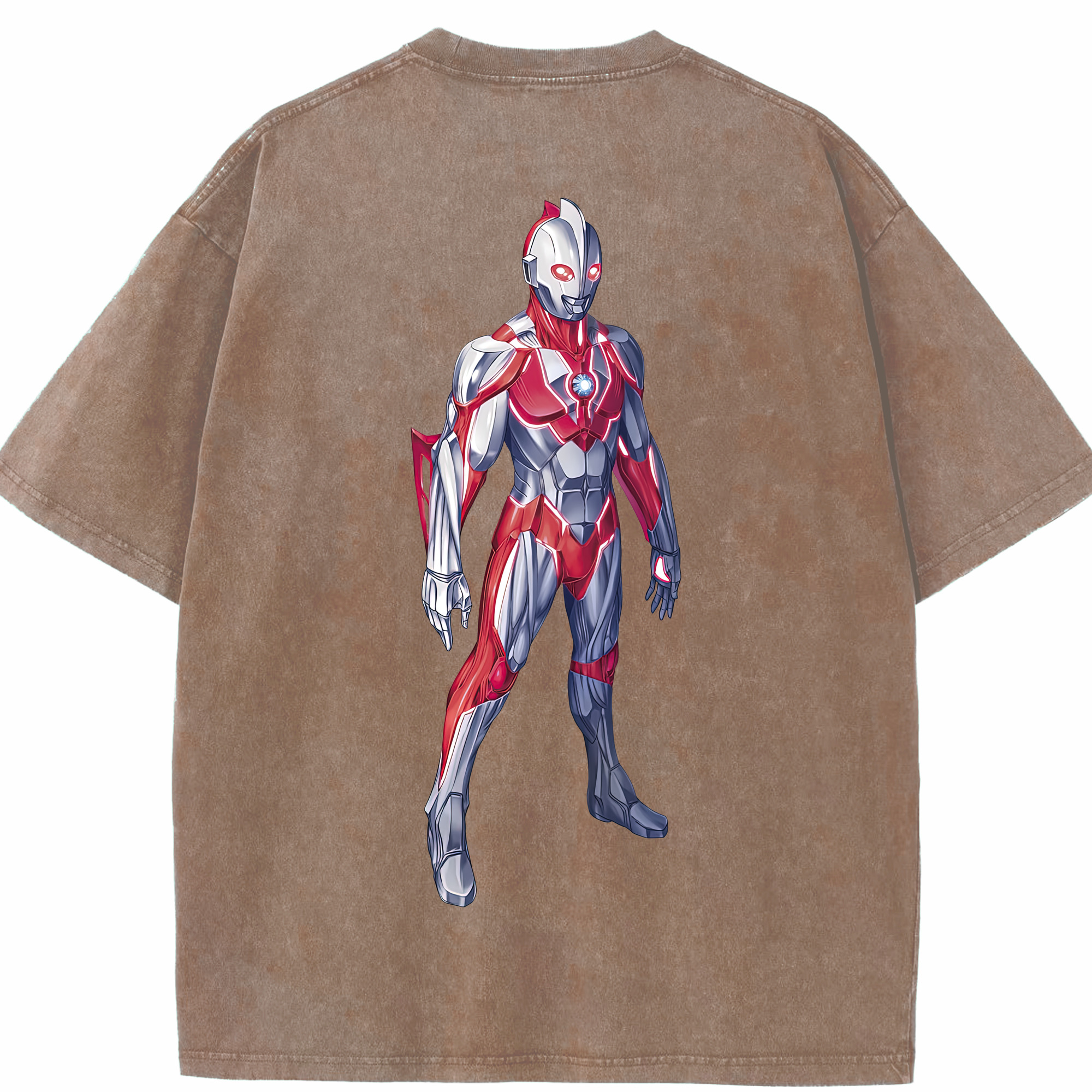 （画像用） ウルトラマン Ultraman 綿100% ヴィンテージ風 半袖Tシャツ（背面プリント）