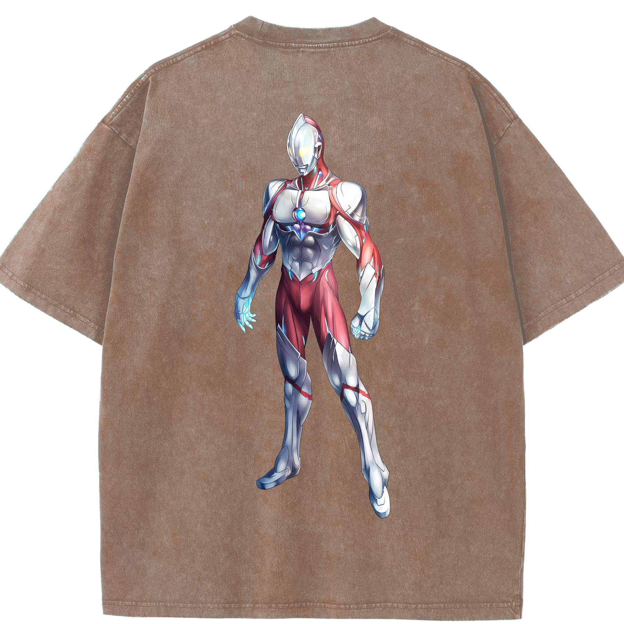 （画像用） ウルトラマン Ultraman 綿100% ヴィンテージ風 半袖Tシャツ（背面プリント）