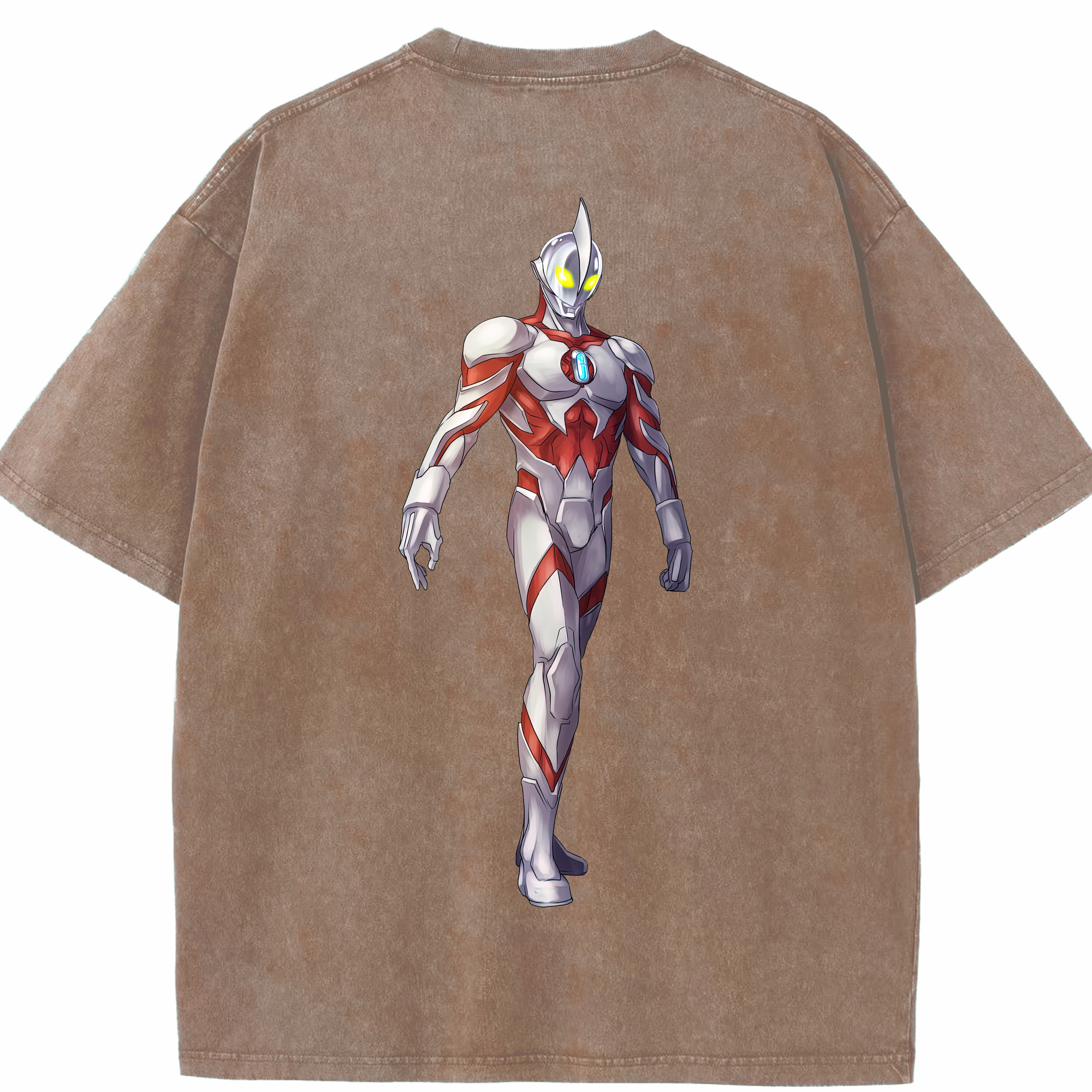 （画像用） ウルトラマン Ultraman 綿100% ヴィンテージ風 半袖Tシャツ（背面プリント）