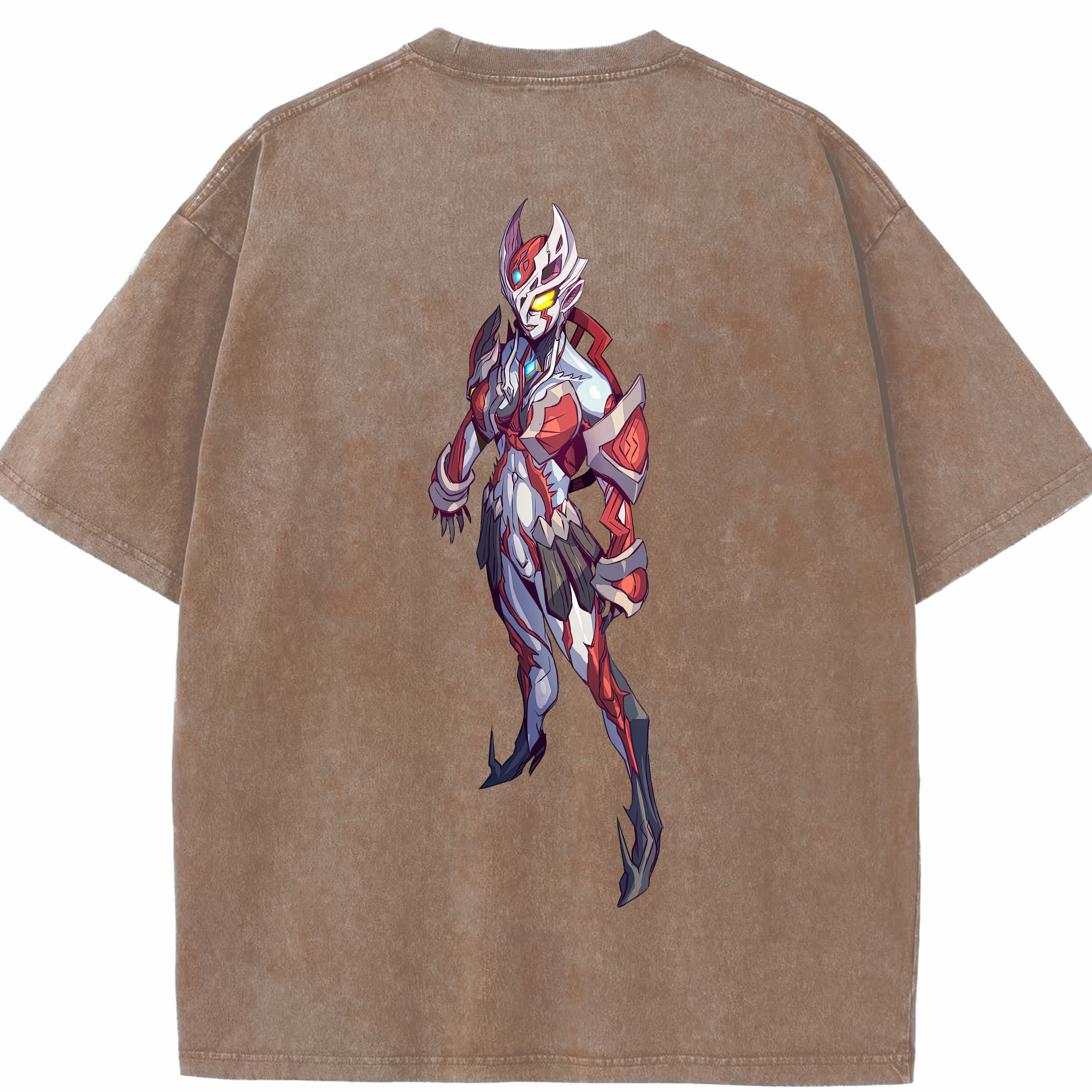 （画像用） ウルトラマン Ultraman 綿100% ヴィンテージ風 半袖Tシャツ（背面プリント）