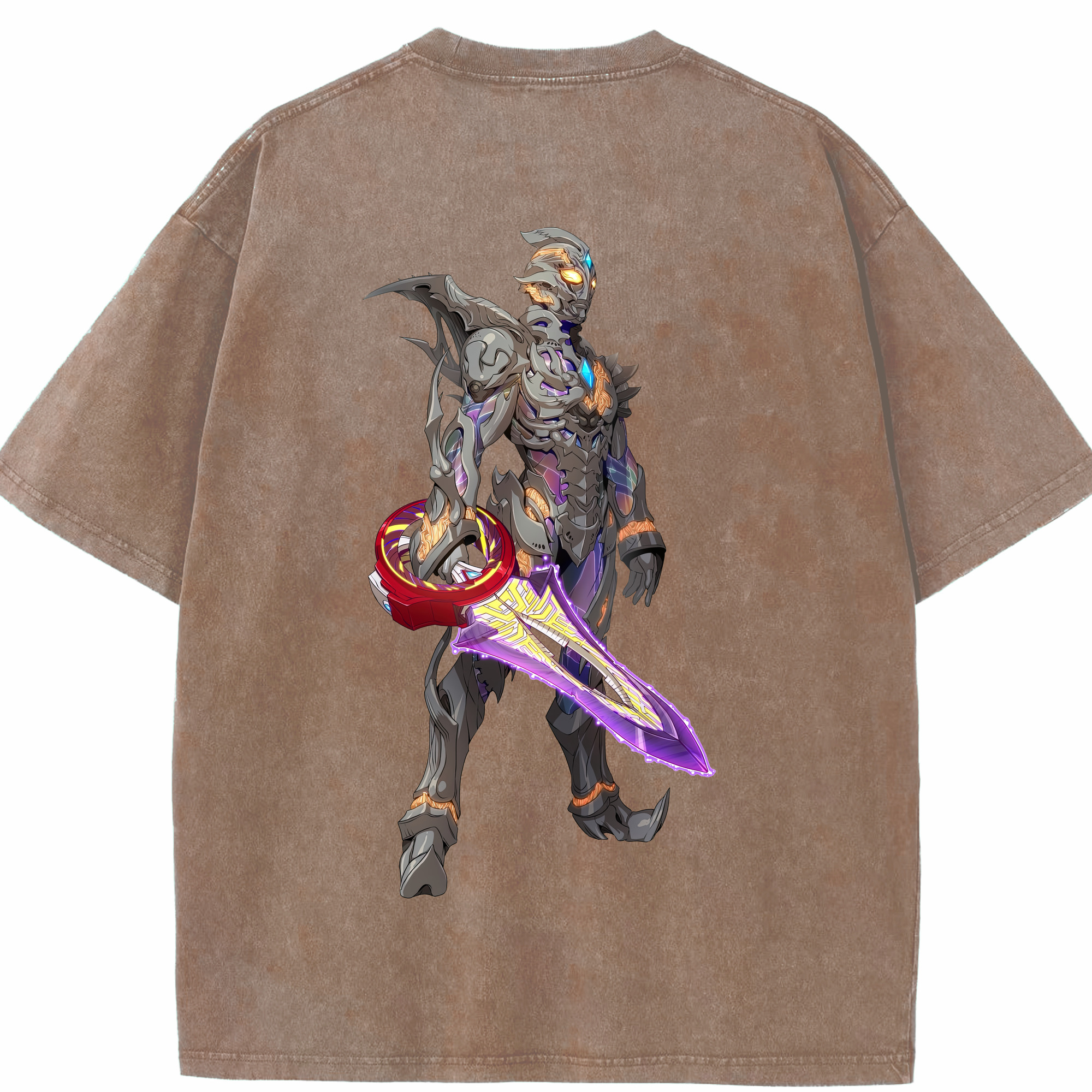 （画像用） ウルトラマン Ultraman 綿100% ヴィンテージ風 半袖Tシャツ（背面プリント）
