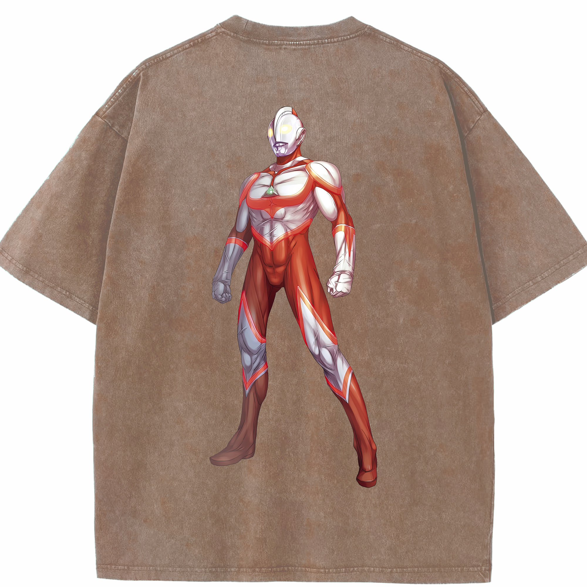 （画像用） ウルトラマン Ultraman 綿100% ヴィンテージ風 半袖Tシャツ（背面プリント）