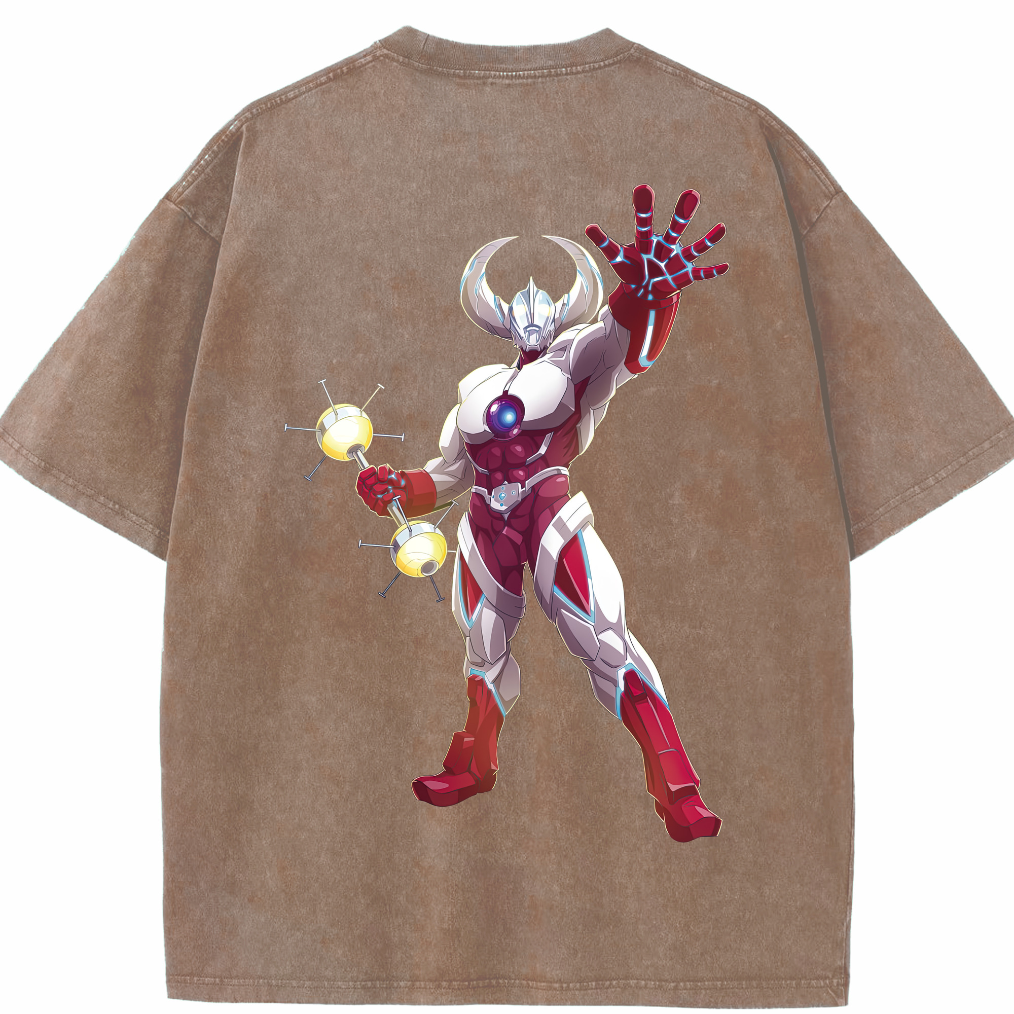 （画像用） ウルトラマン Ultraman 綿100% ヴィンテージ風 半袖Tシャツ（背面プリント）